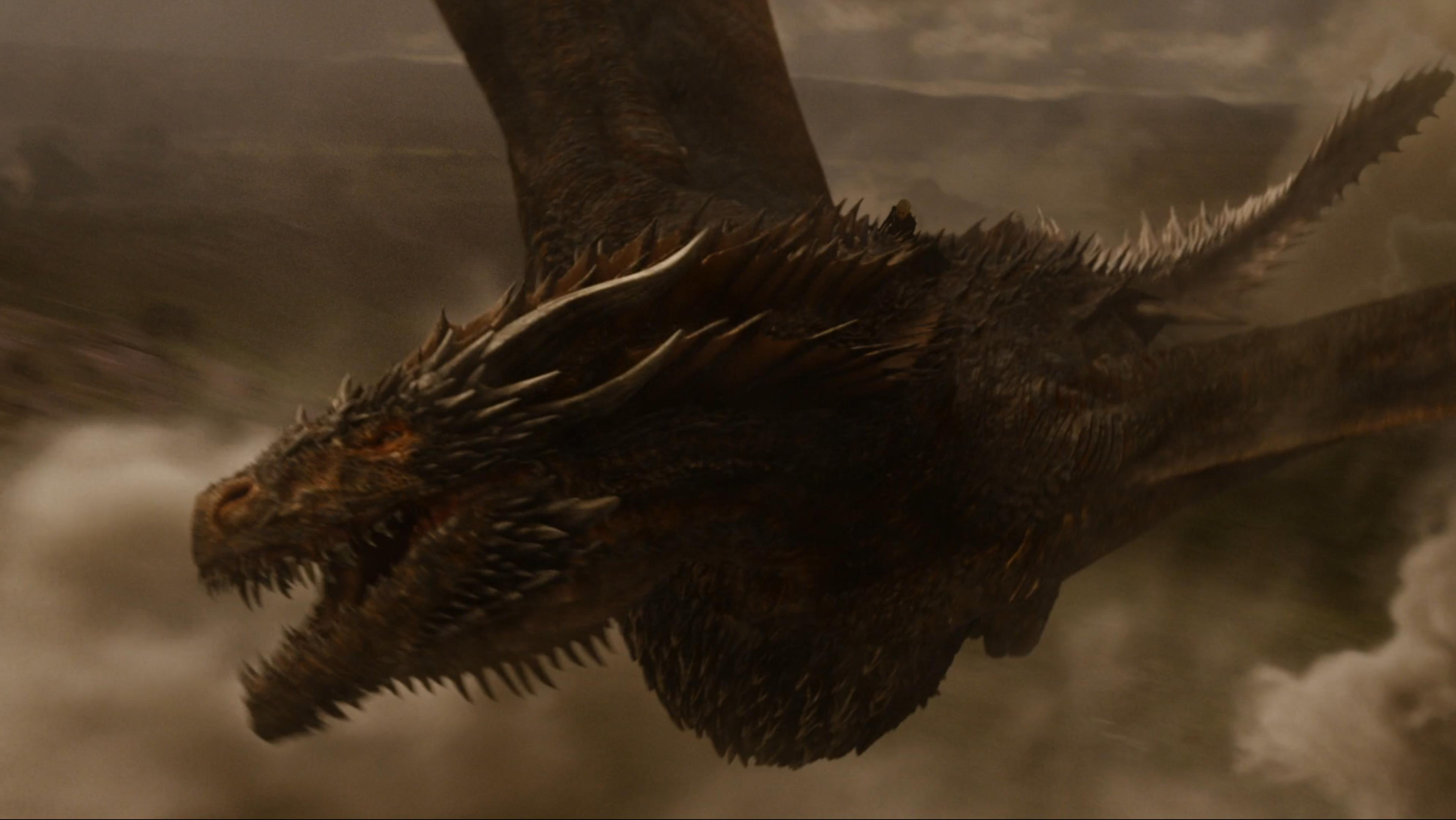 MAIN SPOILERS How Daenerys would look like riding Balerion the Black Dread: gameofthrones