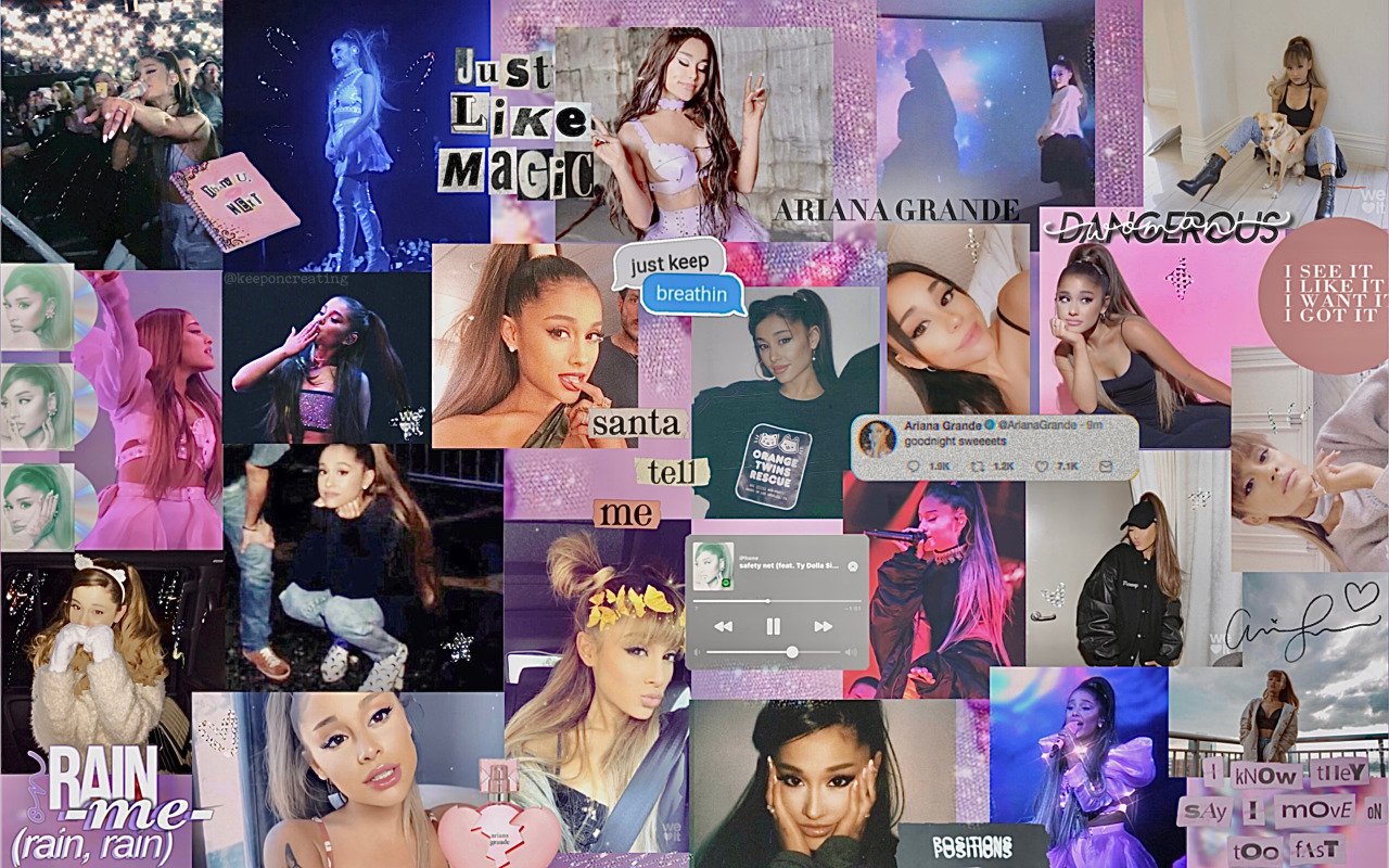 Ariana Grande Aesthetic Collage Wallpaper Laptop Sfon - vrogue.co