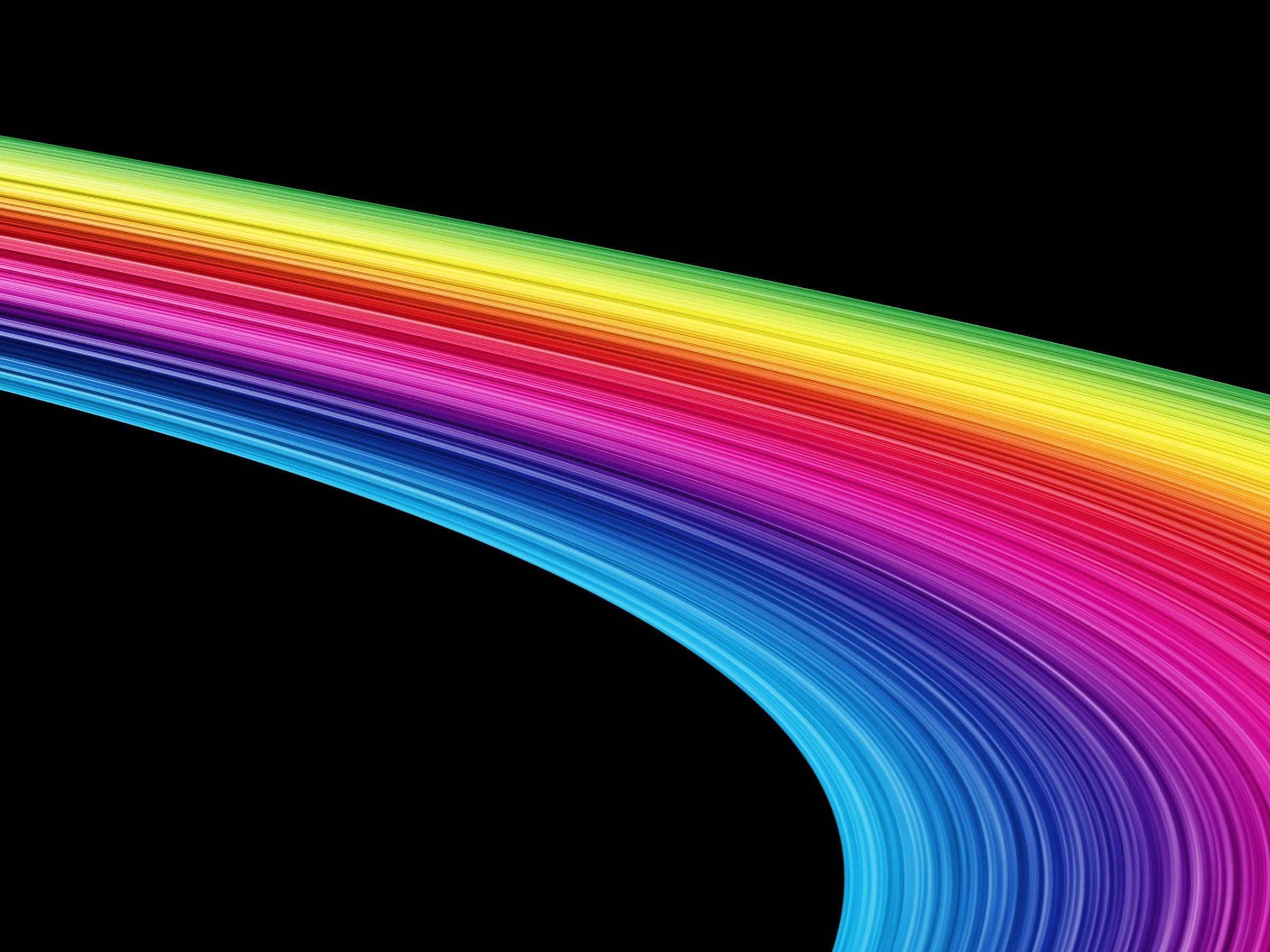 Rainbow LED Wallpaper