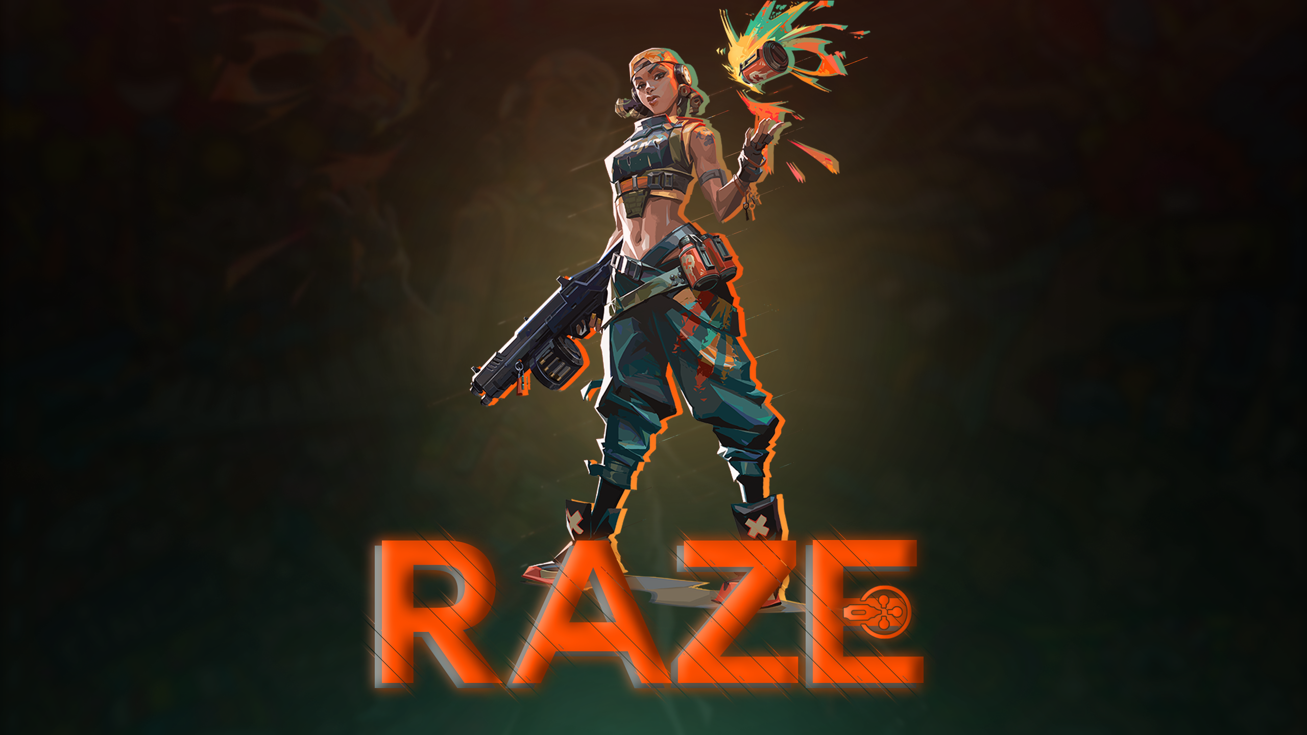 Raze Valorant 4K Wallpaper #5.2433