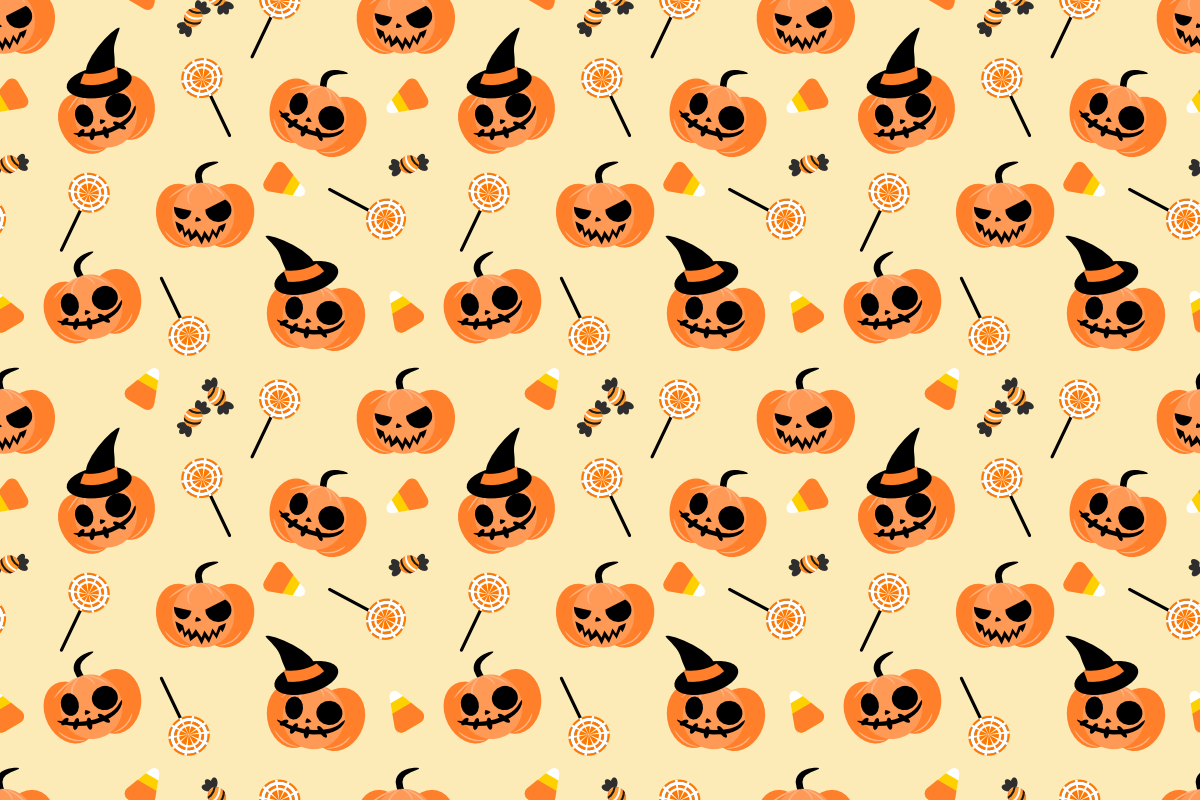 Halloween Pumpkin and Candy Corn Graphic by thanaporn.pinp · Creative Fabrica