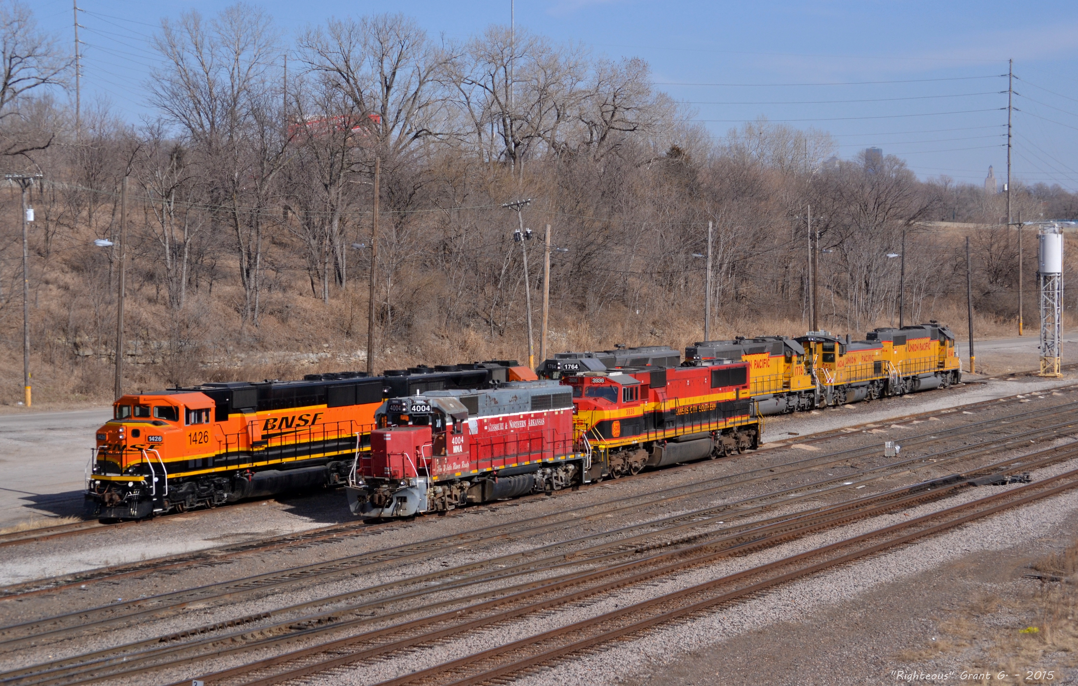 Wallpaper, city, railroad, lines, yard, train, power, pacific, union, railway, trains, southern, missouri, kansas, locomotive, arkansas, transfer, northern, bnsf, mna, unit, kcs 4404x2802