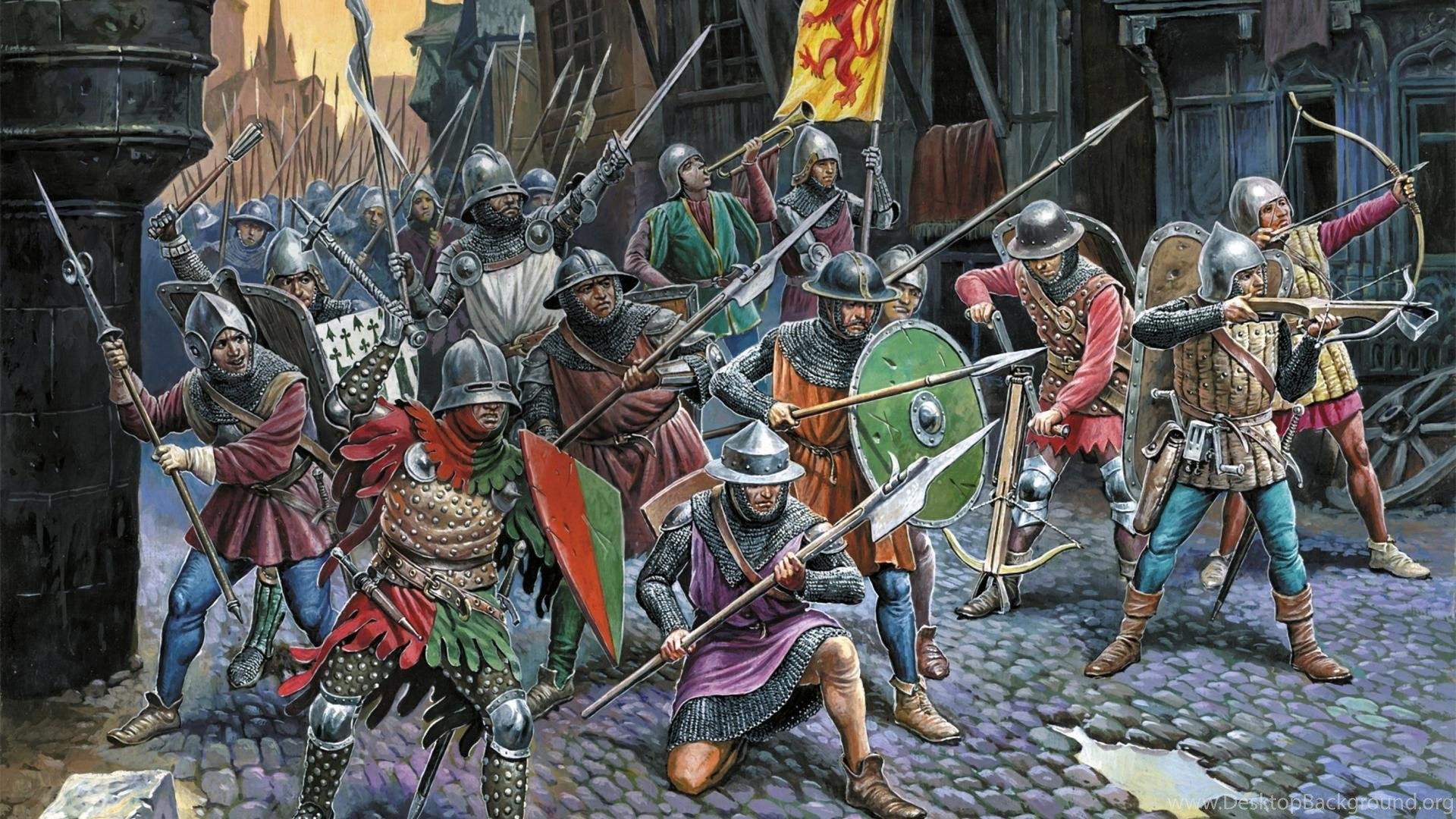Fantasy Medieval Battle Art Wallpaper. Desktop Background