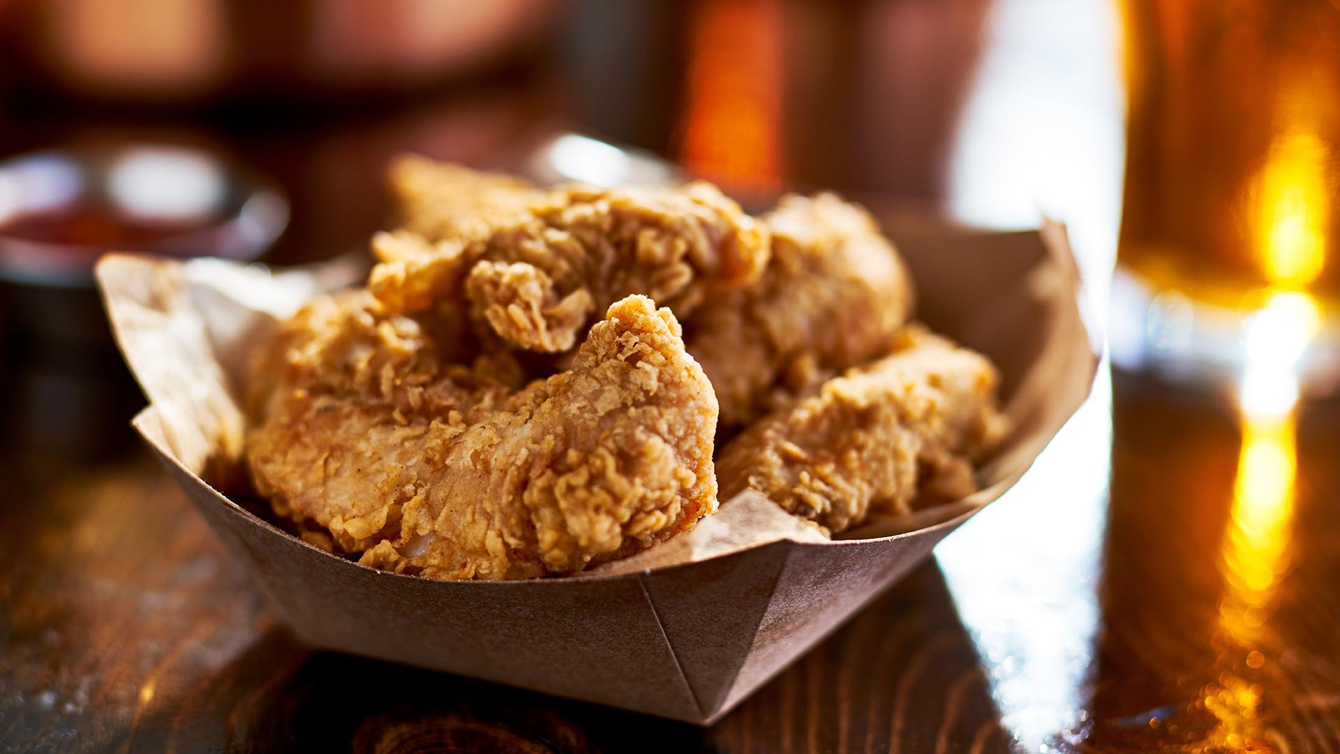 Brined Fried Chicken Tenders Recipe. Recipe Ray Show