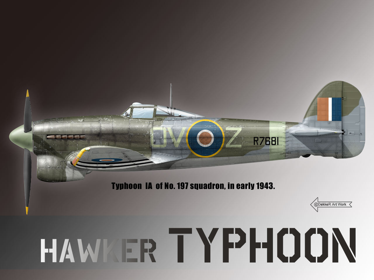 Typhoon Mk.IA Wallpaper by Thierry Dekker (Artwork, No Scale)