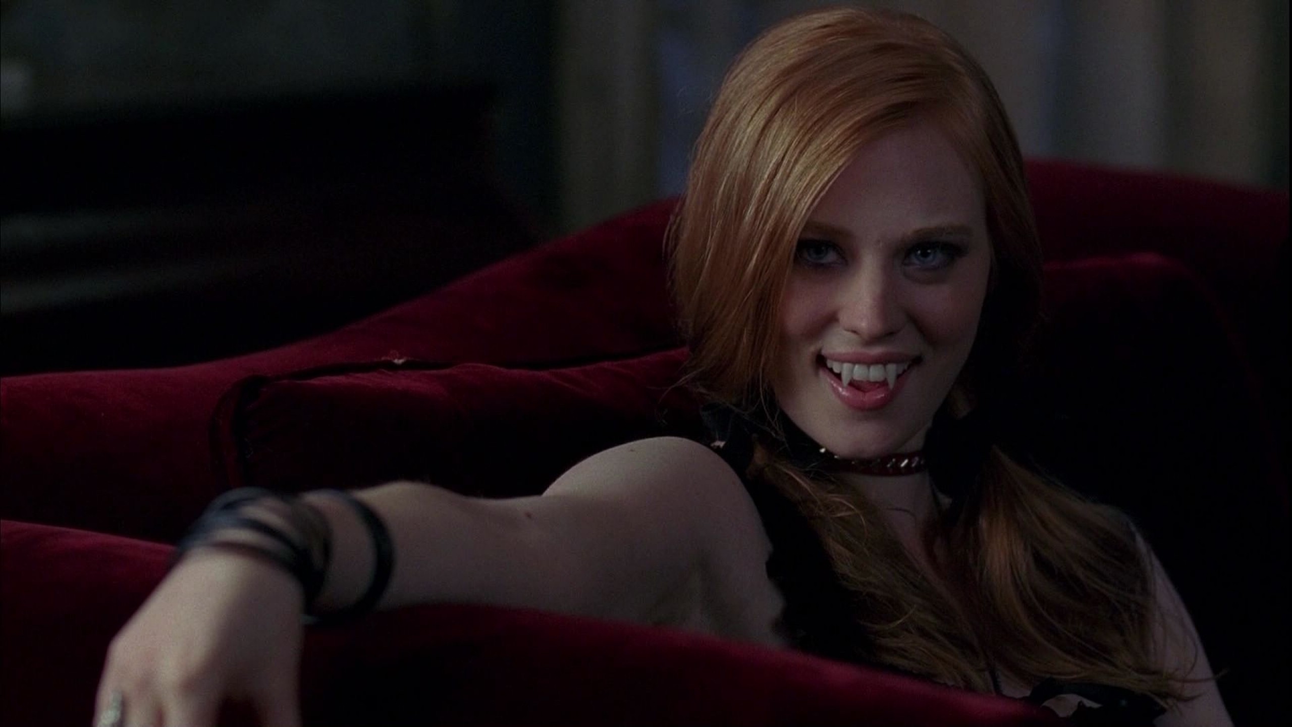Women redheads True Blood vampires Deborah Ann Woll wallpaperx1440