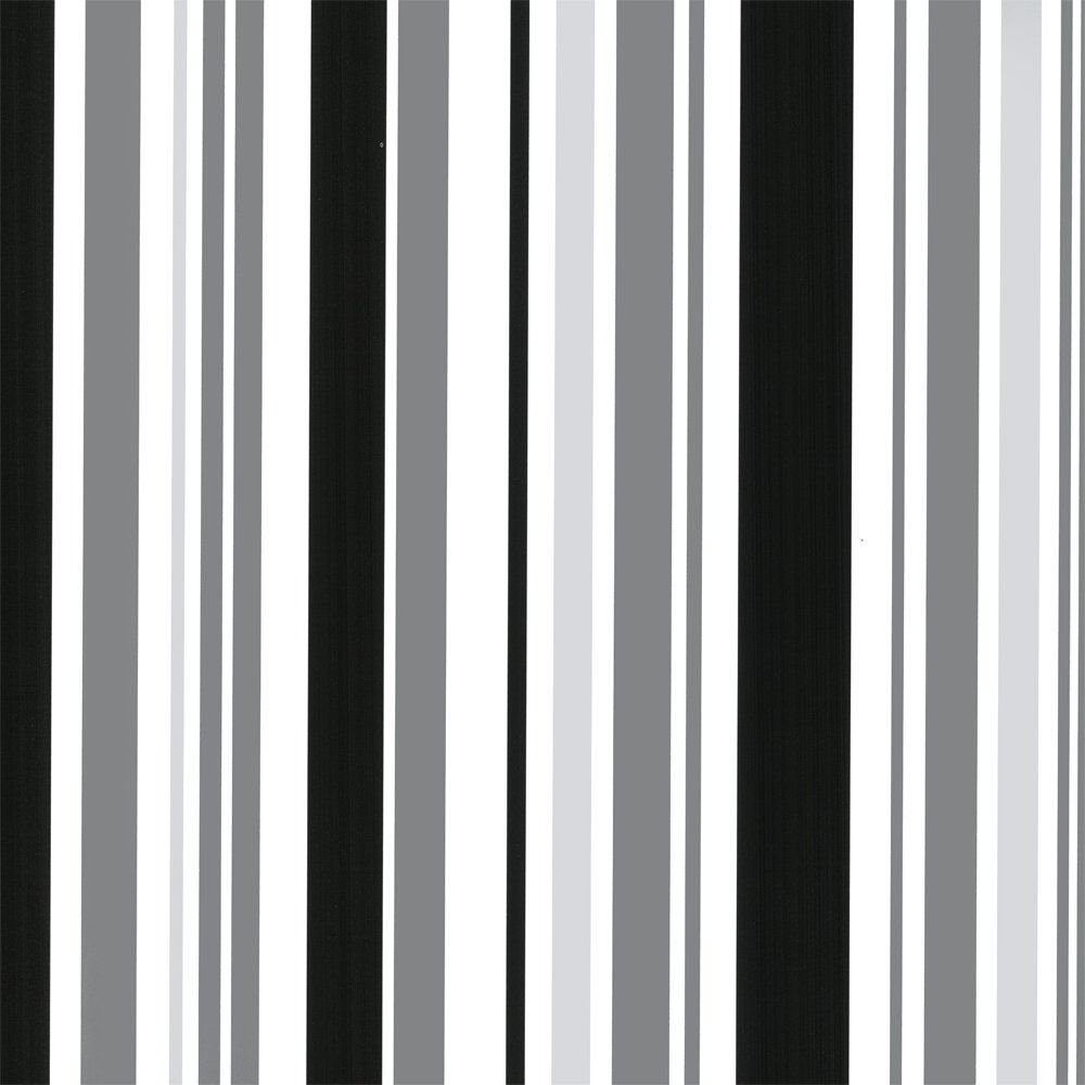 Barcode Striped Wallpaper Black / Silver / White