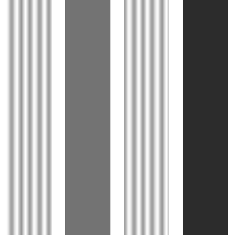 Fine Decor Magnum Stripe Wallpaper Black / Silver / White (FD40016) from I Love Wallpaper UK