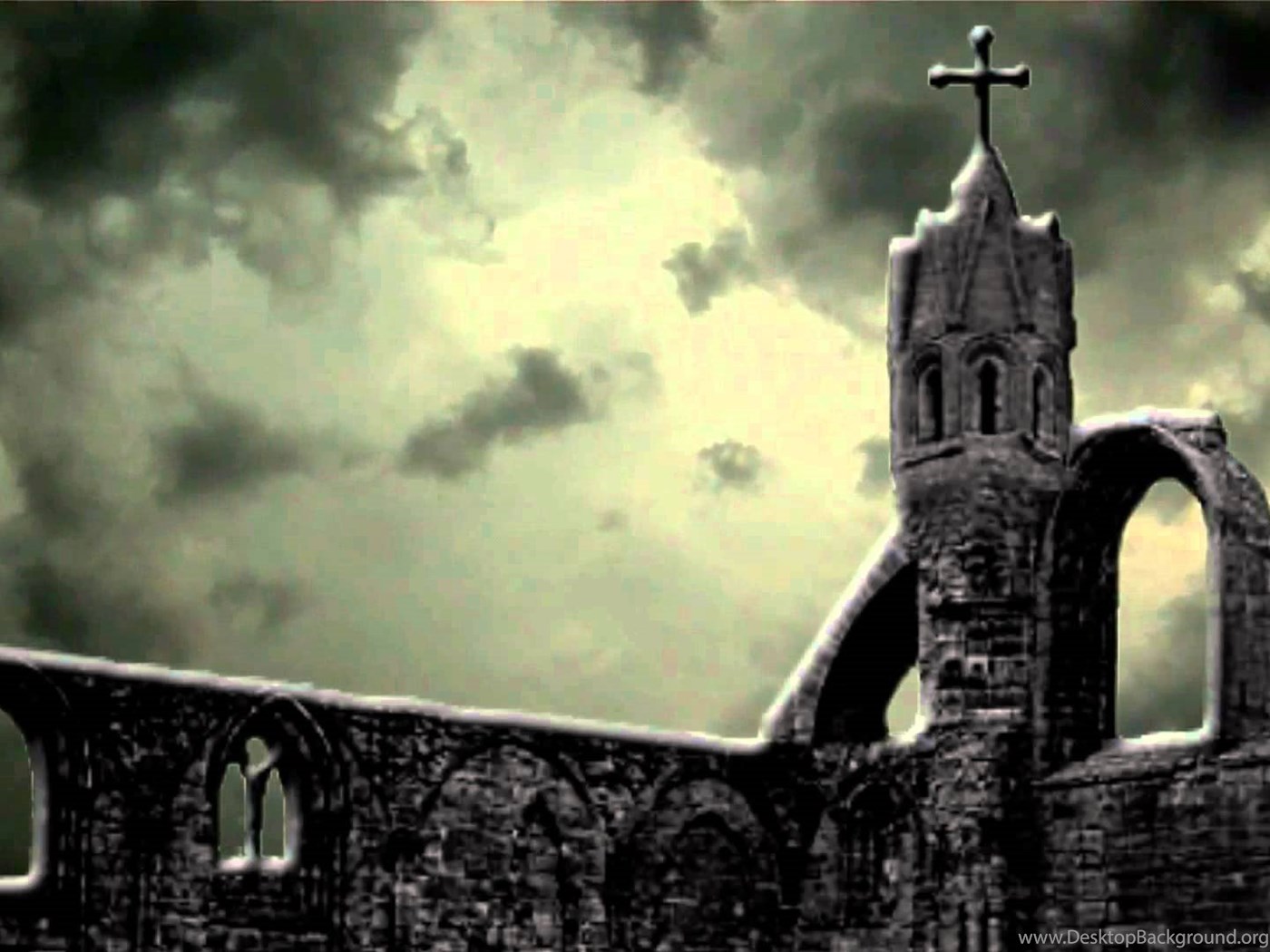 Scary Halloween Haunted Church Free Background Video 1080p HD. Desktop Background