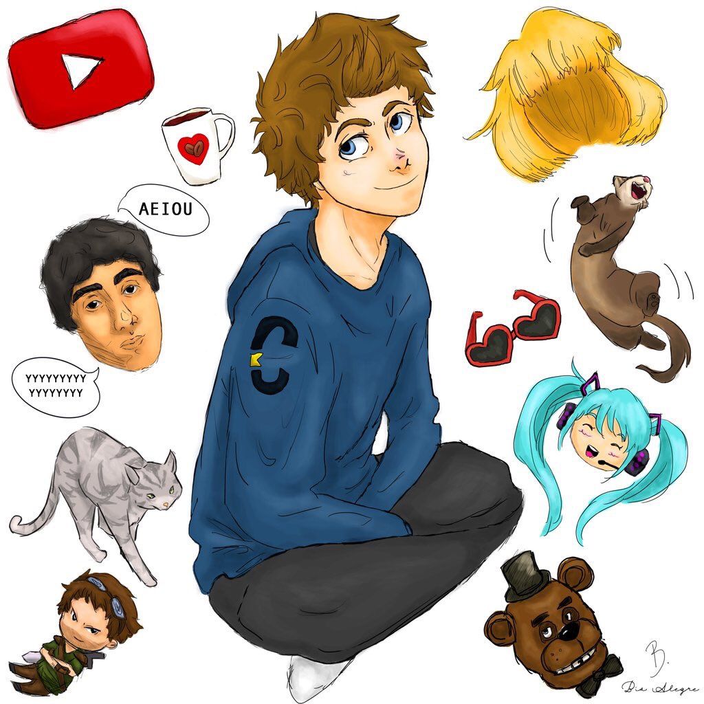 Rafael Lange. Youtube memes, Fan art, Youtubers
