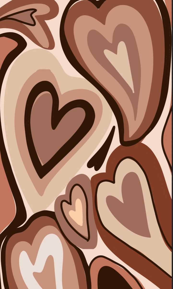 Brown Heart Wallpaper