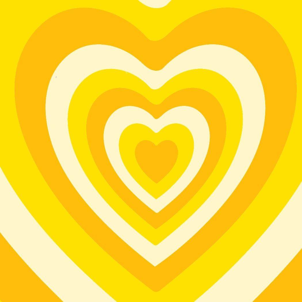 Yellow Hearts Wallpaper
