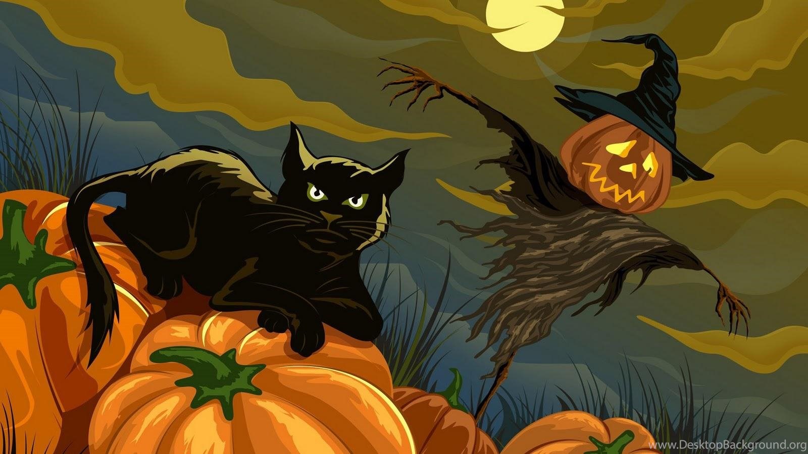 Halloween Black Cat Wallpaper My Quotes Life Desktop Background