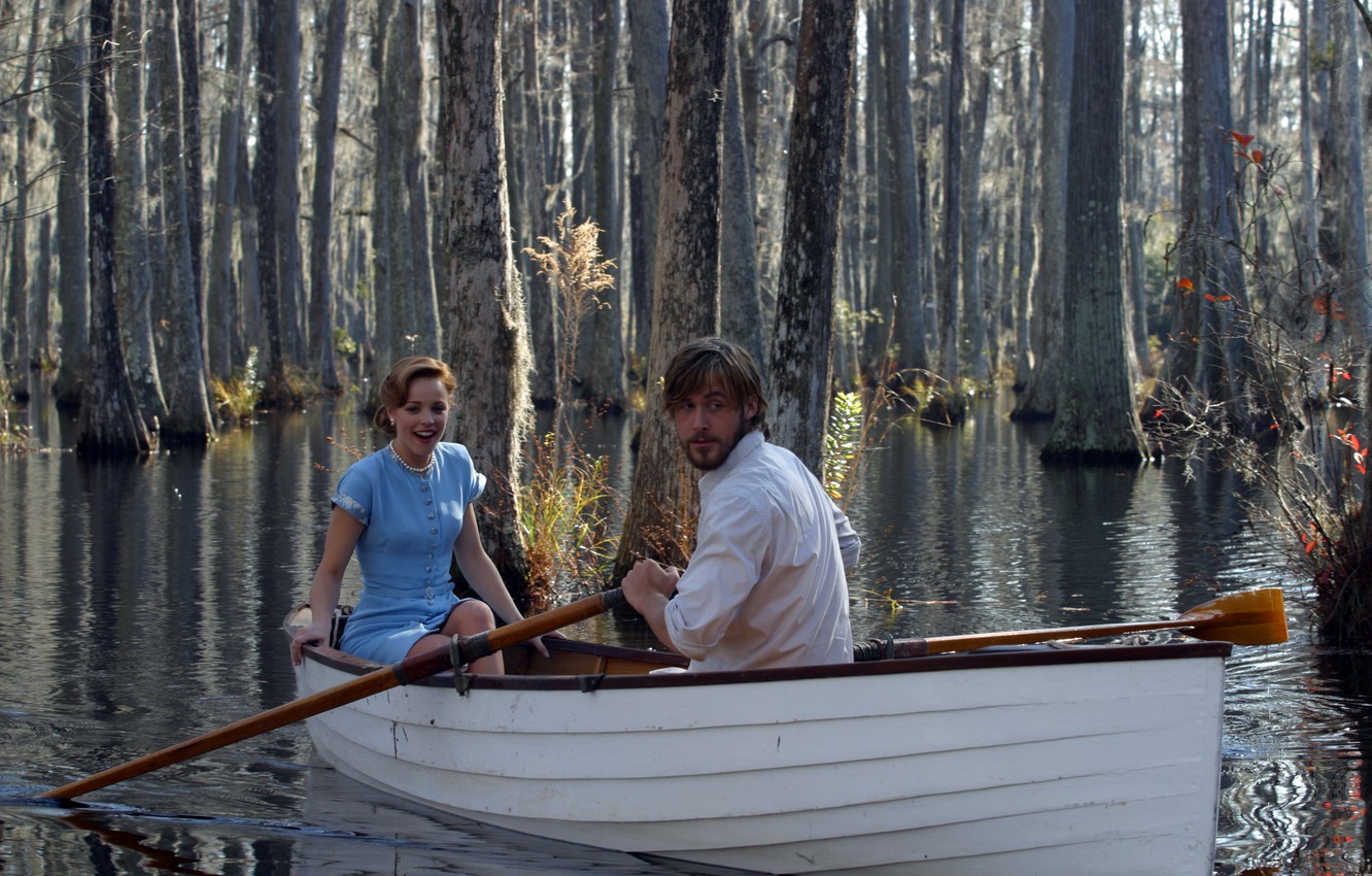 Wallpaper boat, surprise, romance, Rachel McAdams, drama, 2004, Ryan Gosling, Ryan Gosling Rachel, The notebook, McAdams, The Notebook image for desktop, section фильмы