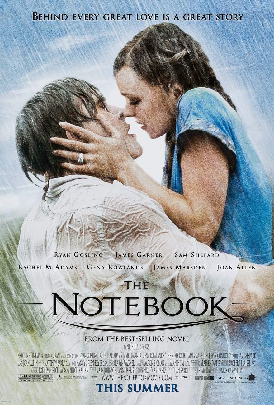 THE NOTEBOOK MOVIE POSTER 2 Sided ORIGINAL 27x40 RYAN GOSLING RACHEL MCADAMS: Posters & Prints