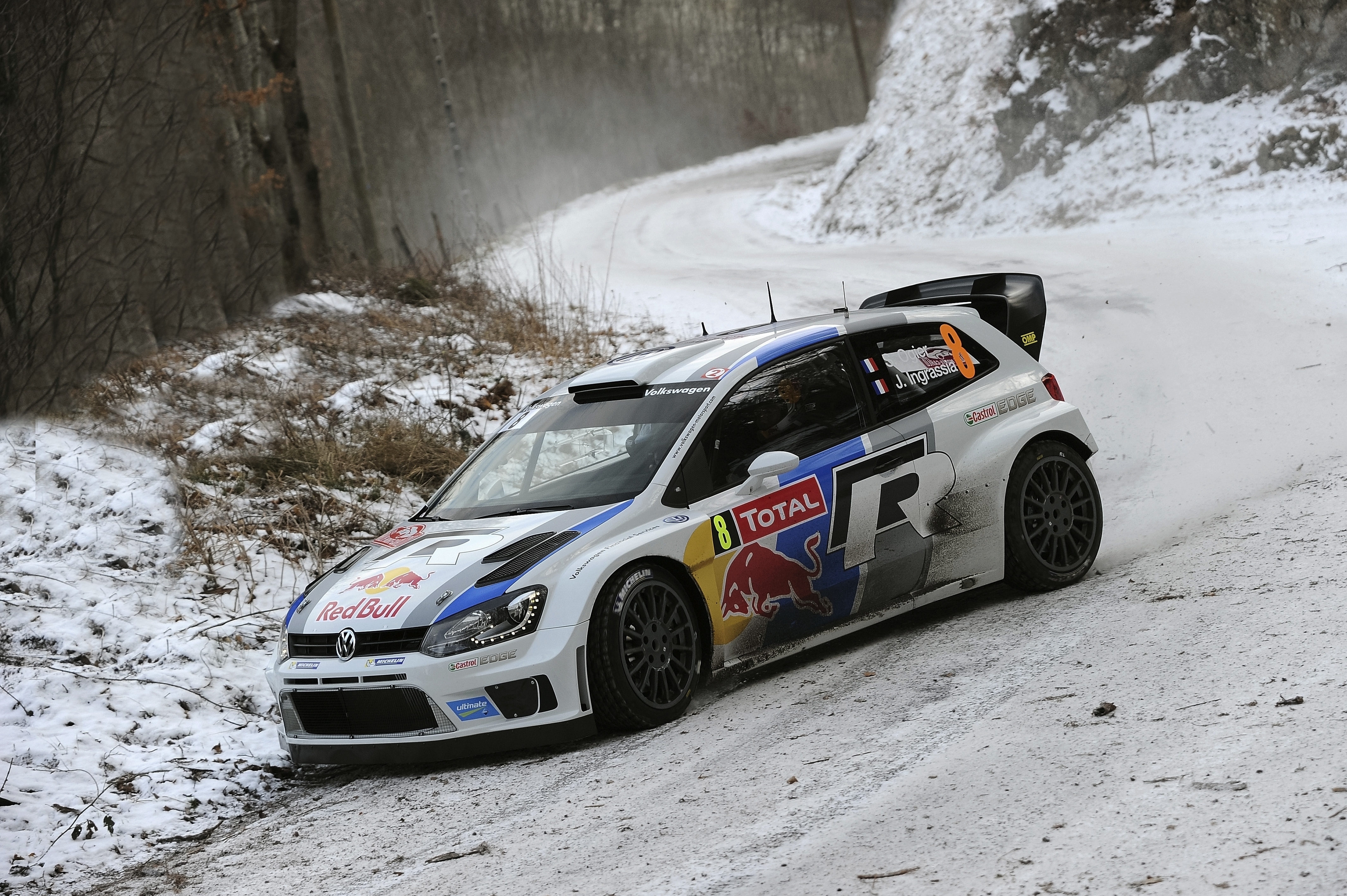 Volkswagen Rallye Racer Conquers Winter RoadsK Ultra HD Sports Wallpaper