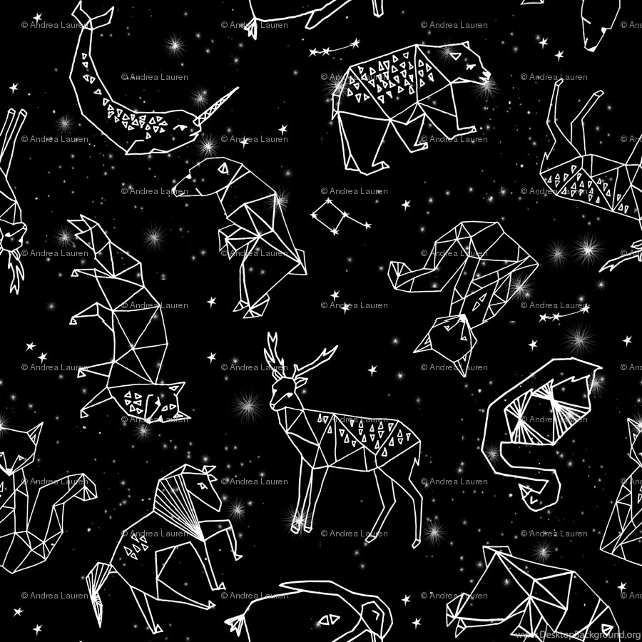 Star Constellation Galaxy Map Stars Fabric, Wallpaper & Gift Wrap. Desktop Background