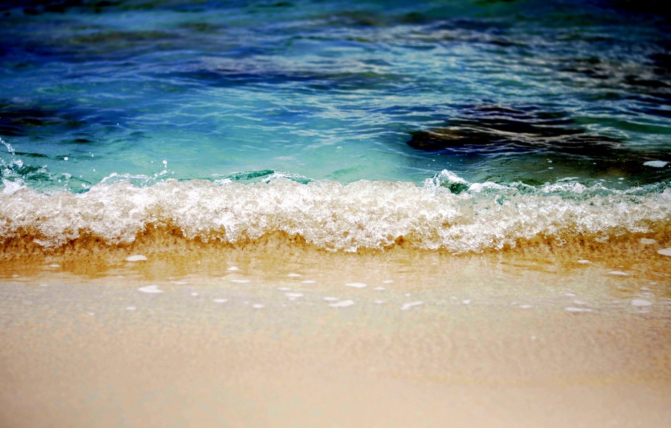 Wallpaper sand, sea, wave, beach, waves, beach, sea, sand, The Caribbean sea, Caribbean Sea image for desktop, section природа