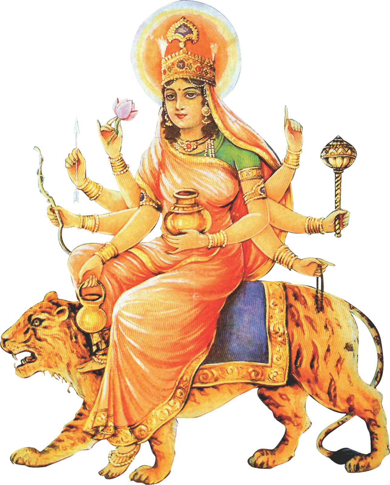 Goddess NavDurga Png Image