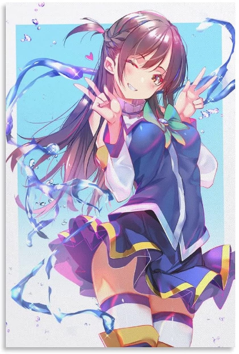 Rent A Girlfriend Ichinose Chizuru Poster Anime 1 HD Print On Canvas Painting Wall Art For Living Room Decor Boy Gift 12×18inch(30×45cm): Posters & Prints