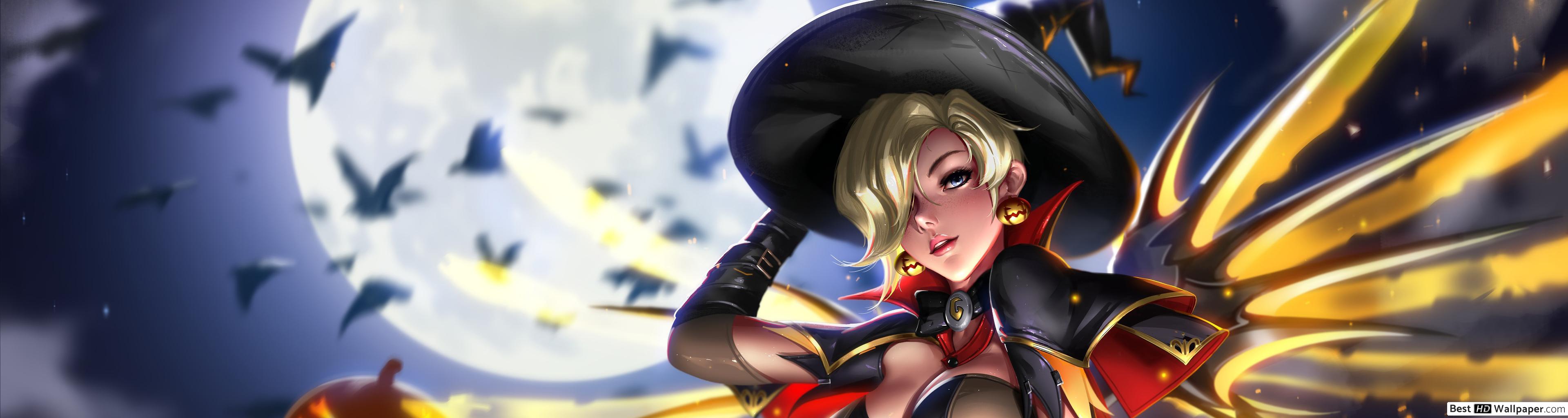 Witch 'Mercy' (Fantasy Art) (Video Game) HD wallpaper download