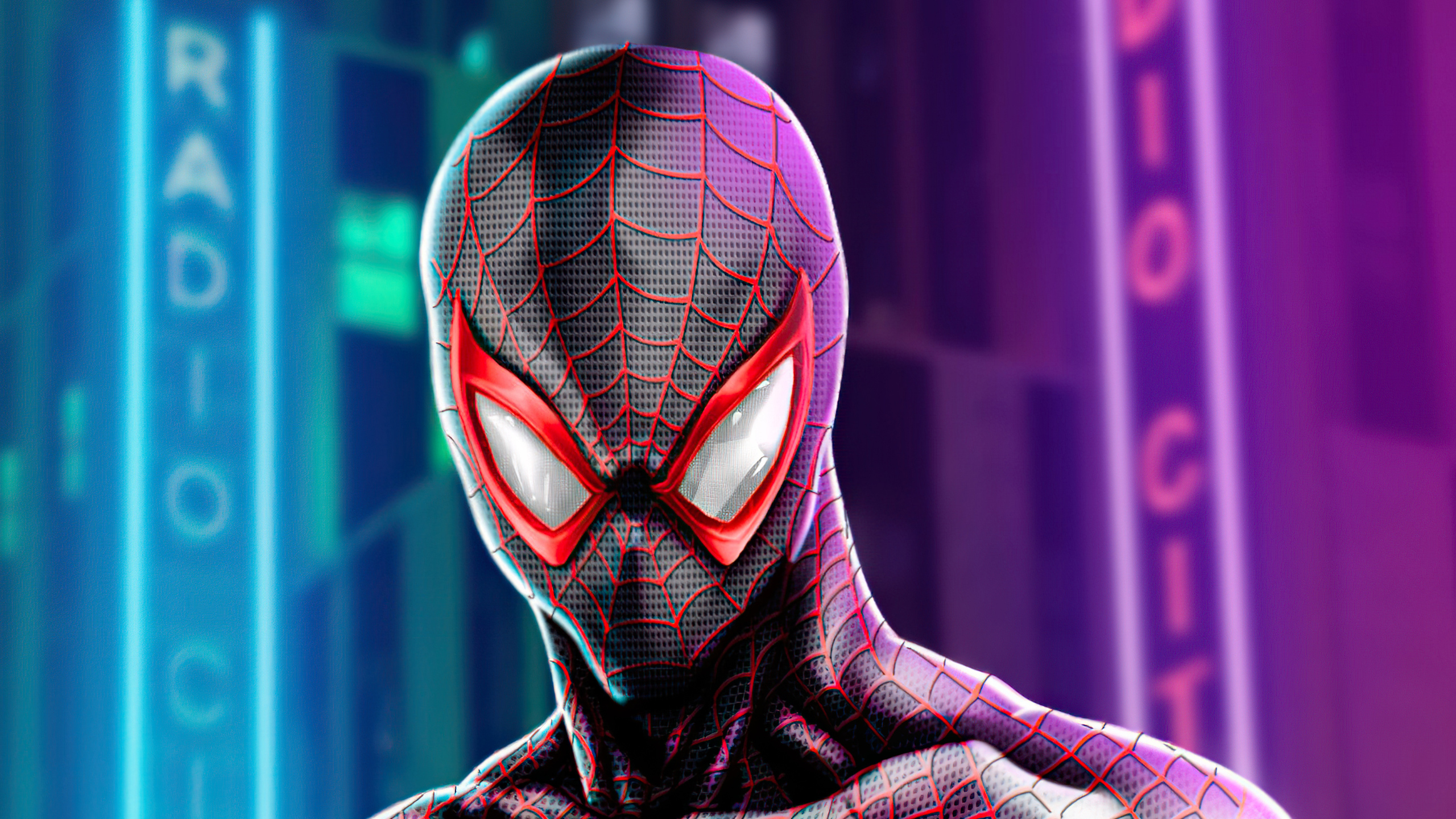2560x1440 Spider Man Miles Morales In PS5 4k 1440P Resolution HD 4k Wal...
