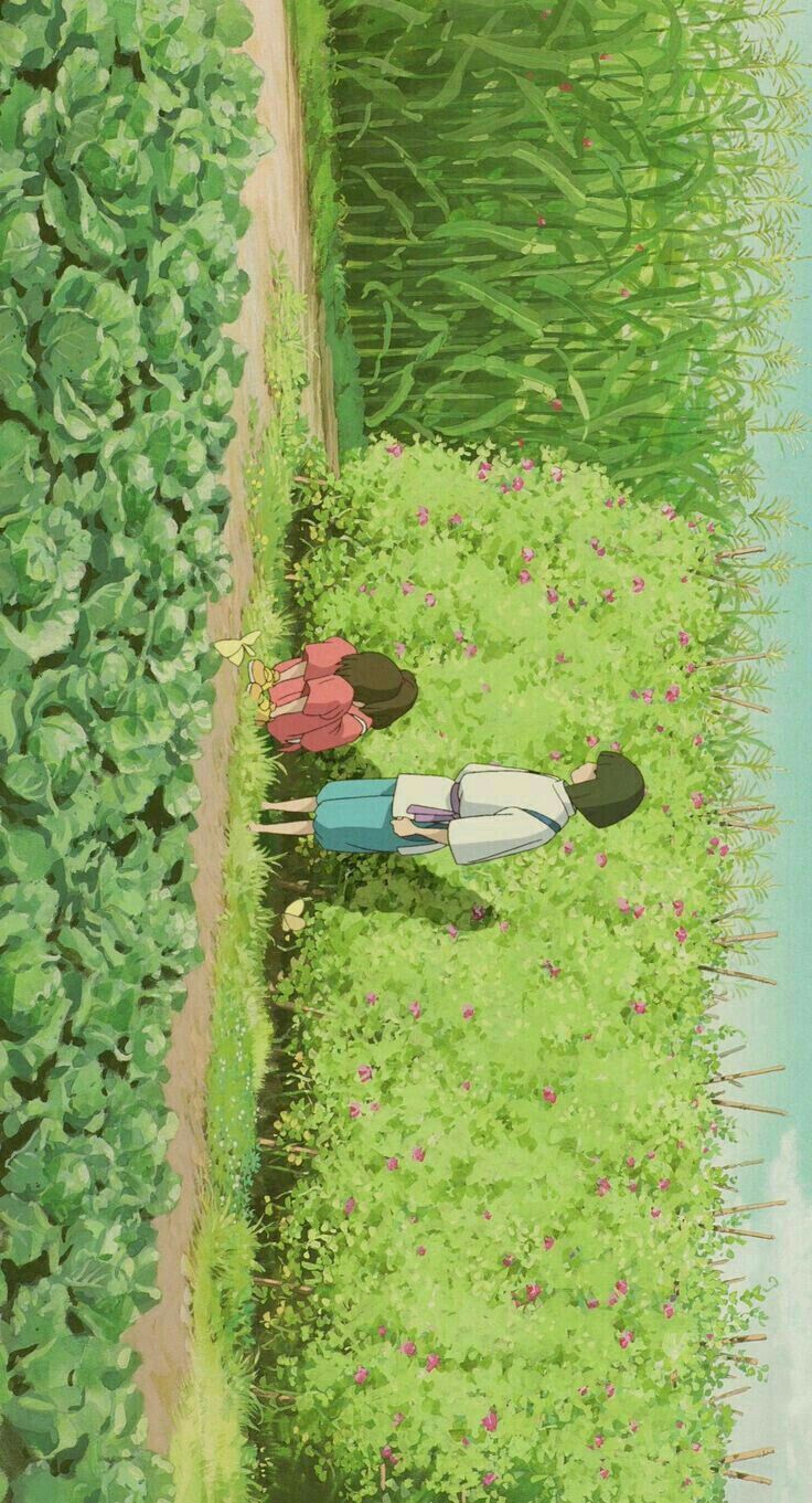 H a f s a. Anime scenery wallpaper, Green aesthetic, Aesthetic anime