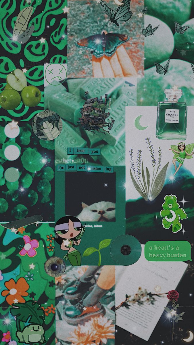 Green Aesthetic iPhone Wallpaper
