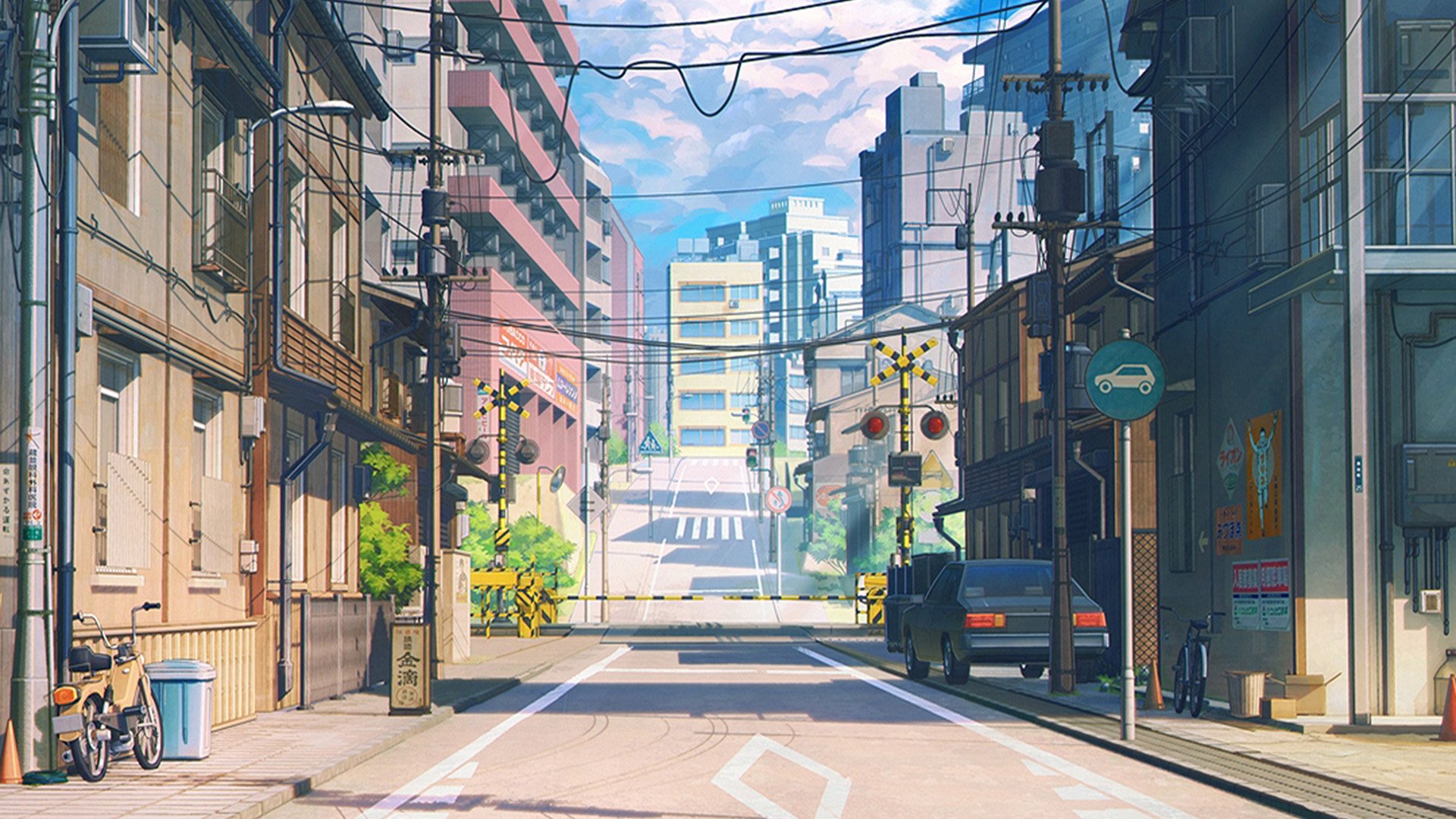 Art Anime Japan Street Wallpaper
