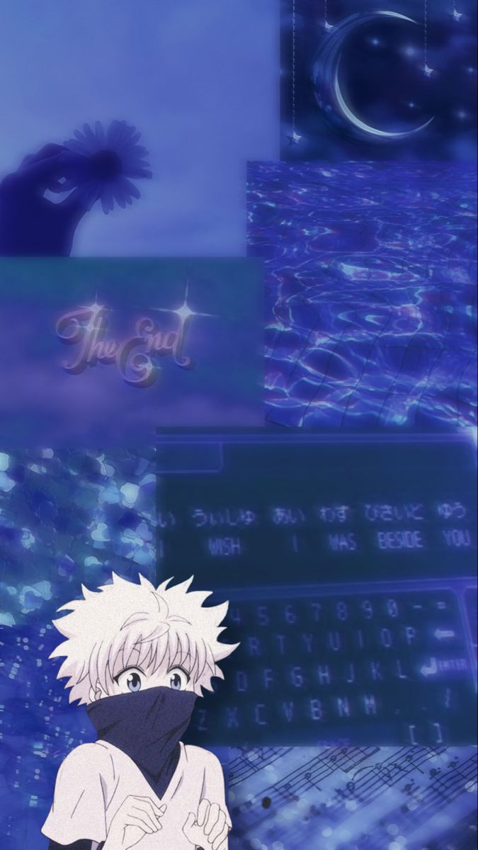killua zoldyck hunterxhunter aesthetic anime blue wallpaper. Blue wallpaper, Killua, iPhone wallpaper boys