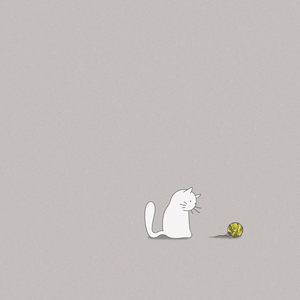 Vector Cat #animals #simple #cats #vectors #funny #cute #small. iPad mini wallpaper, Cat phone wallpaper, iPhone wallpaper cat