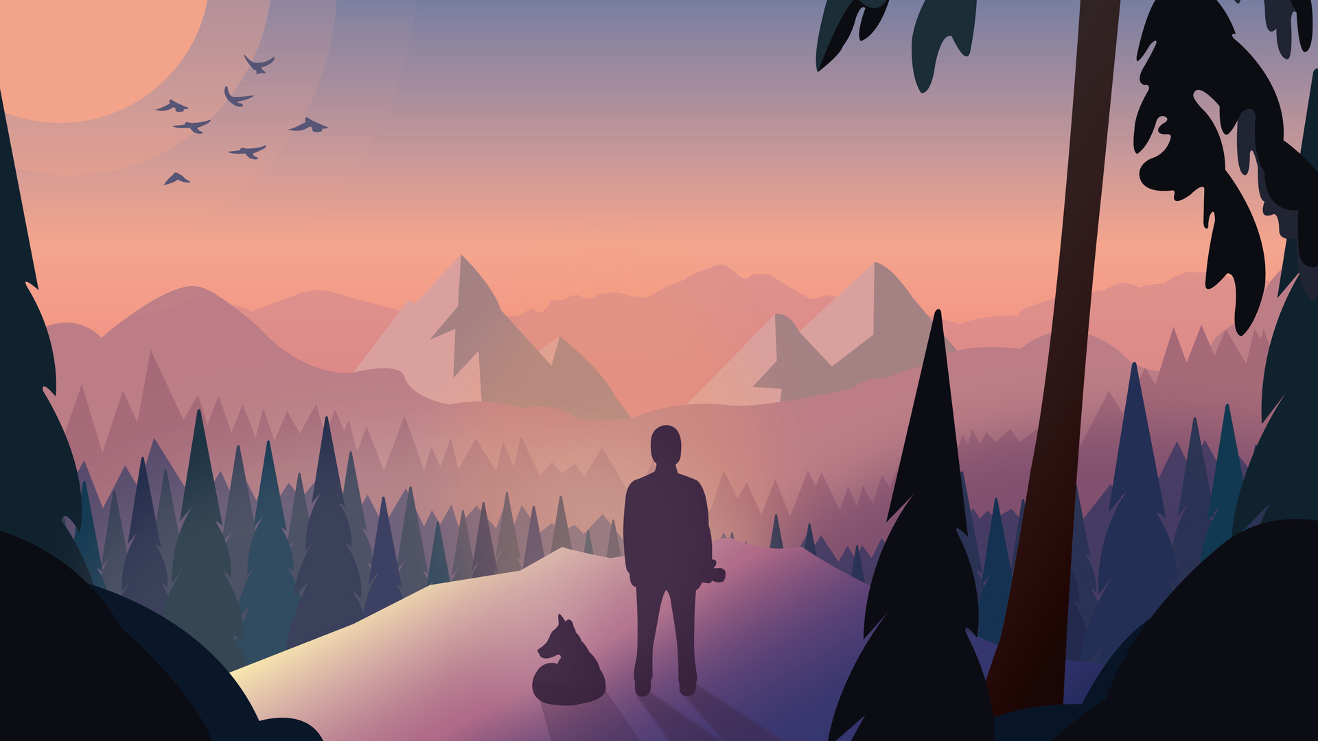 Boy With Dog Laptop Full HD 1080P HD 4k Wallpaper, Image, Background, Photo and Picture