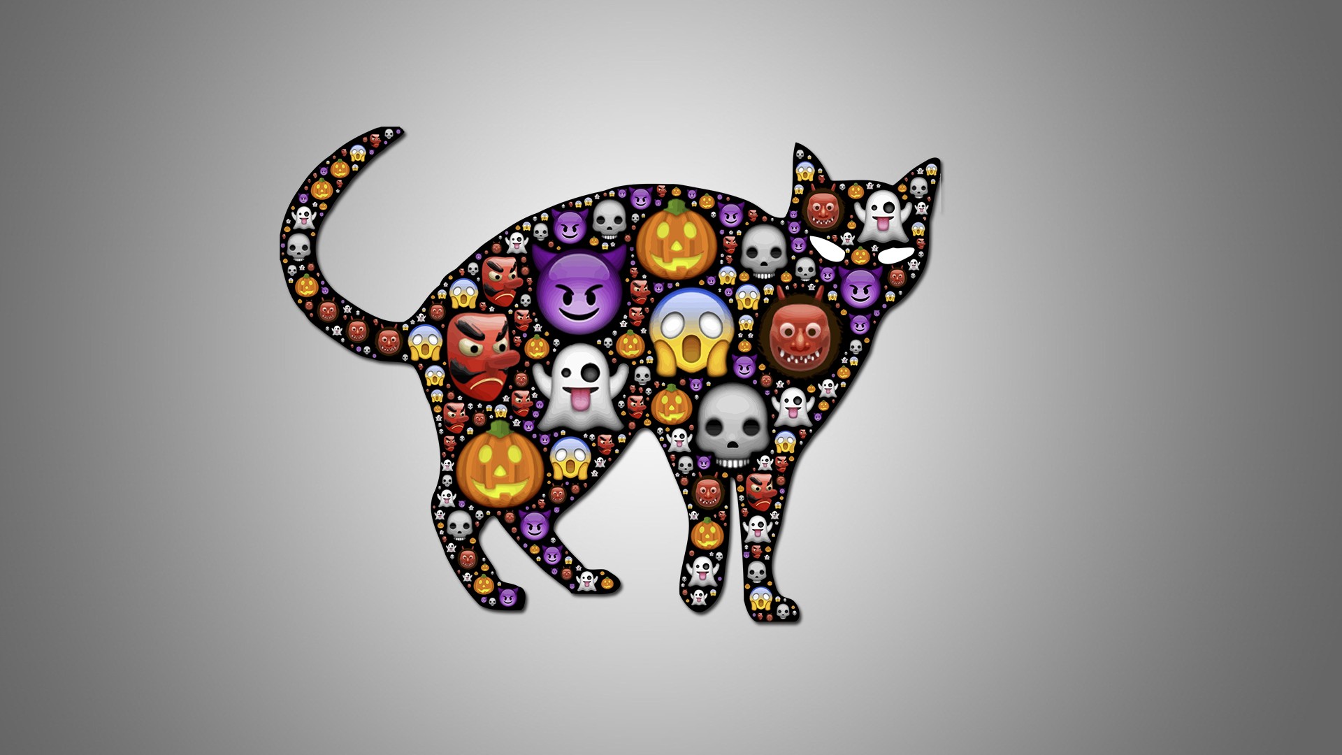 Halloween Black Cat Background Wallpaper 34669