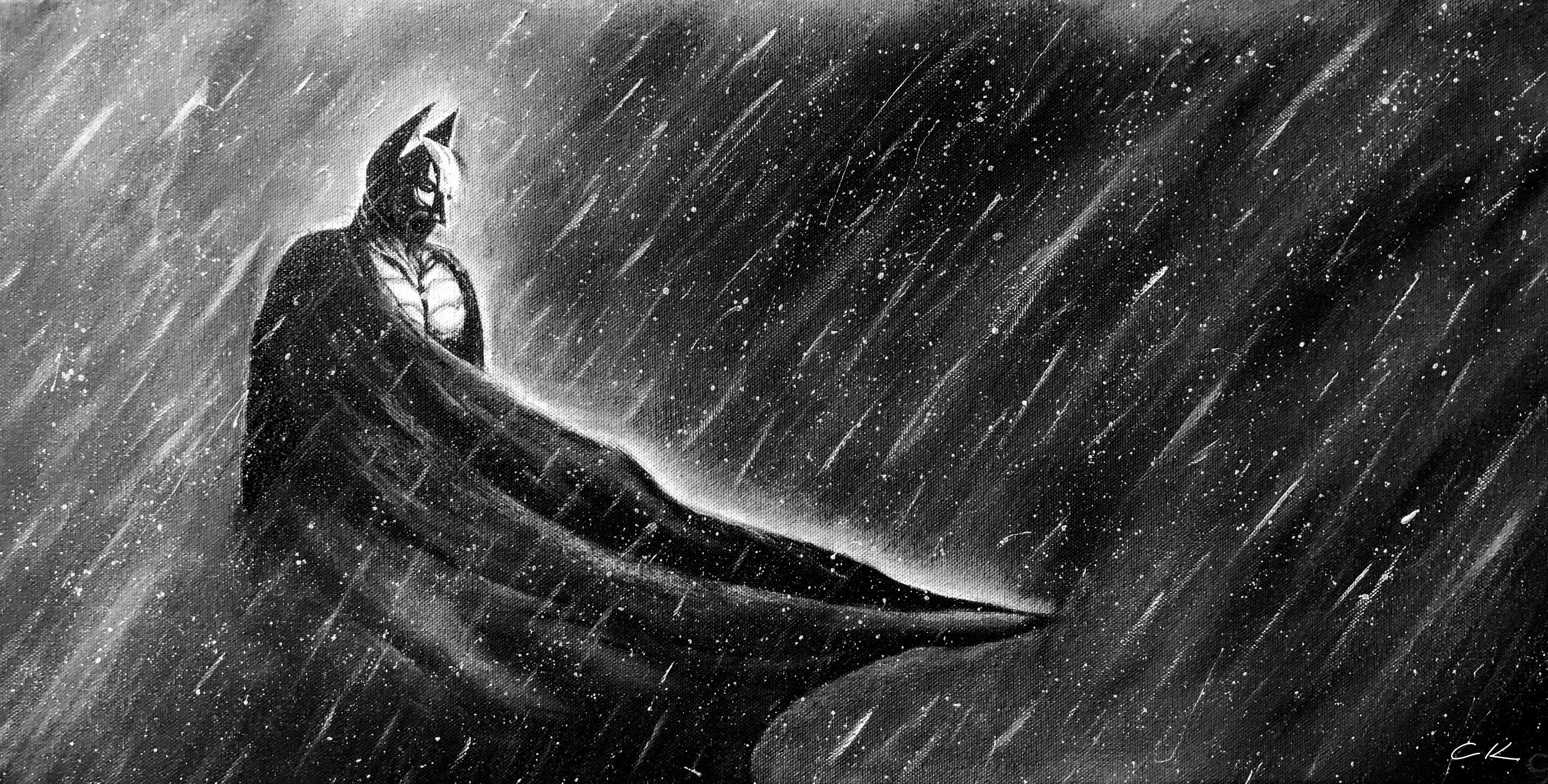 Dark Knight Oil Painting 4k HD 4k Wallpaper, Image, Background, Photo and Picture