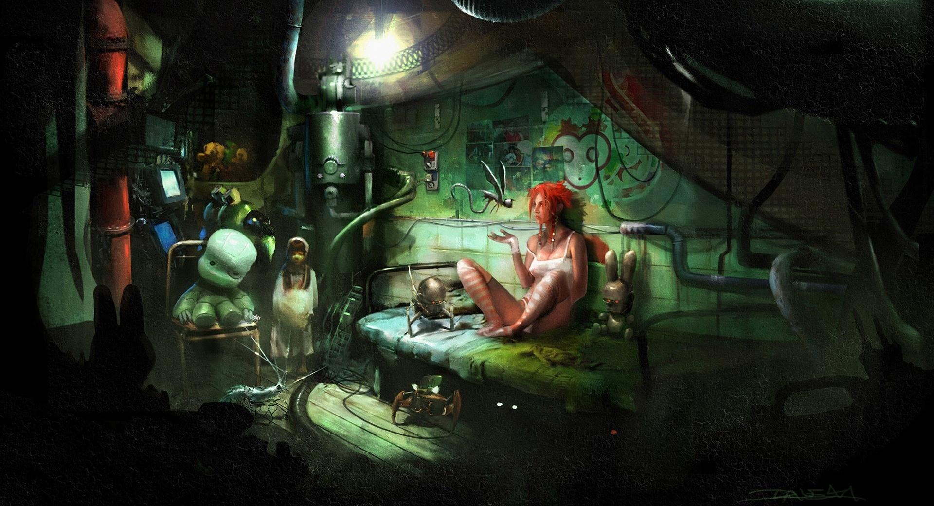 Dark Room Painting Wallpaper HD Download