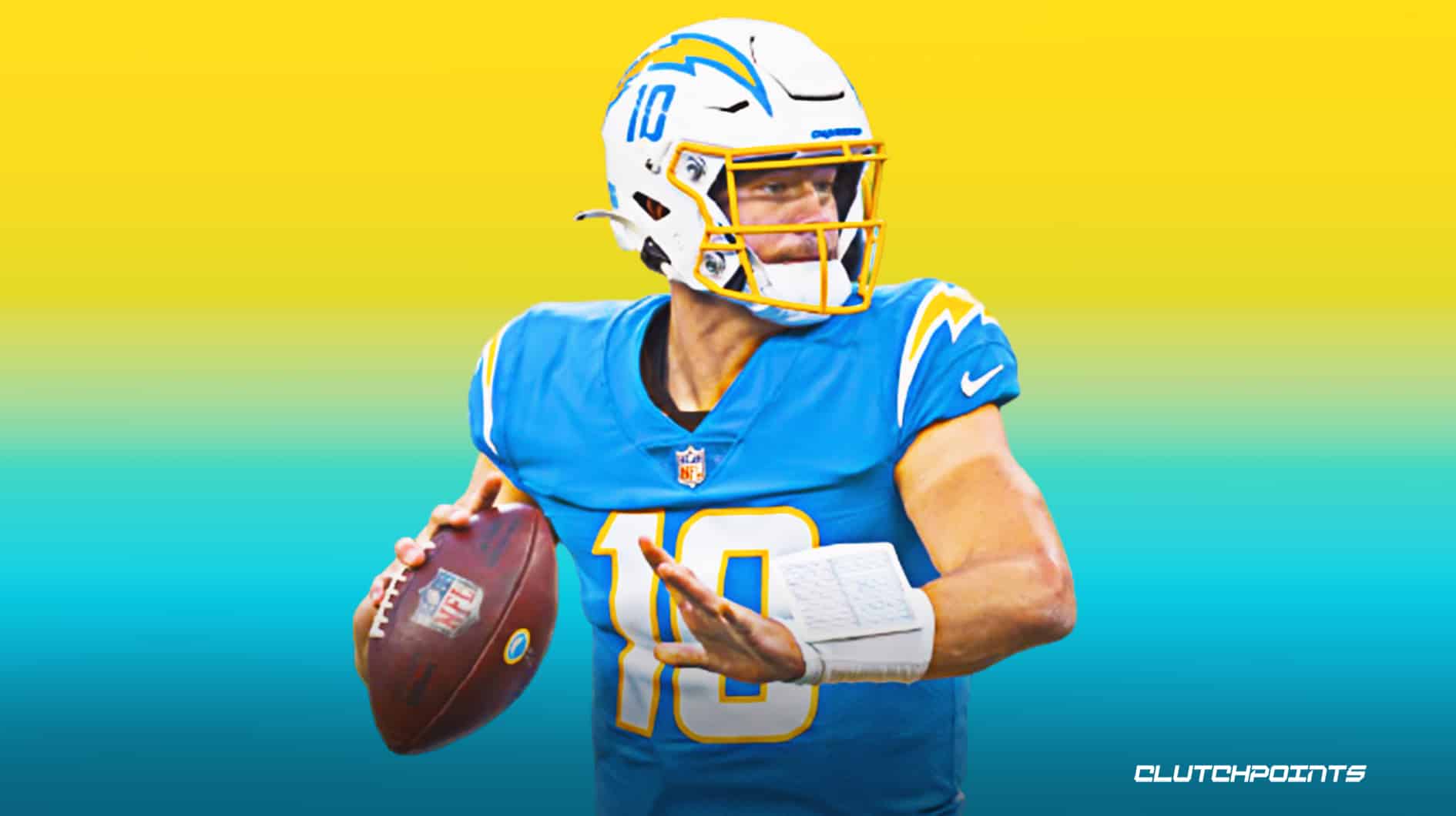 Justin Herbert Jersey Wallpaper  Los angeles chargers, Chargers football,  San diego chargers wallpaper