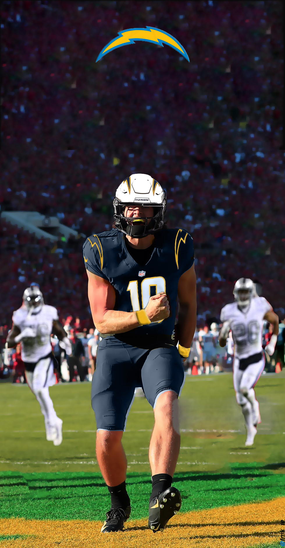 Cooked up this phone wallpaper, hope yall enjoy!: Chargers