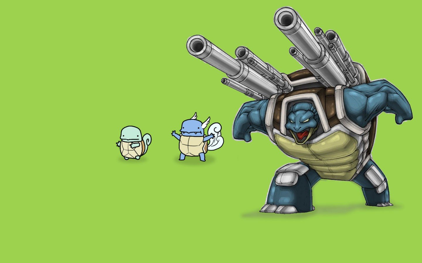 Pokemon, Squirtle, Wartortle, Blastoise HD Wallpaper / Desktop and Mobile Image & Photo