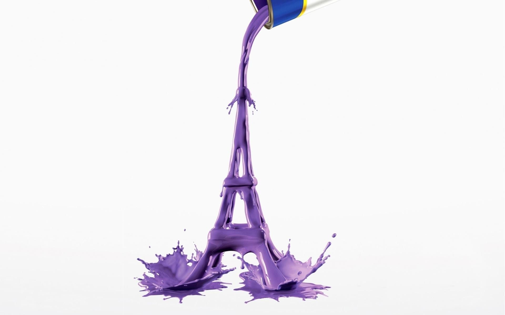 Eiffel Tower Paint Pigment Art Wallpaperx1200