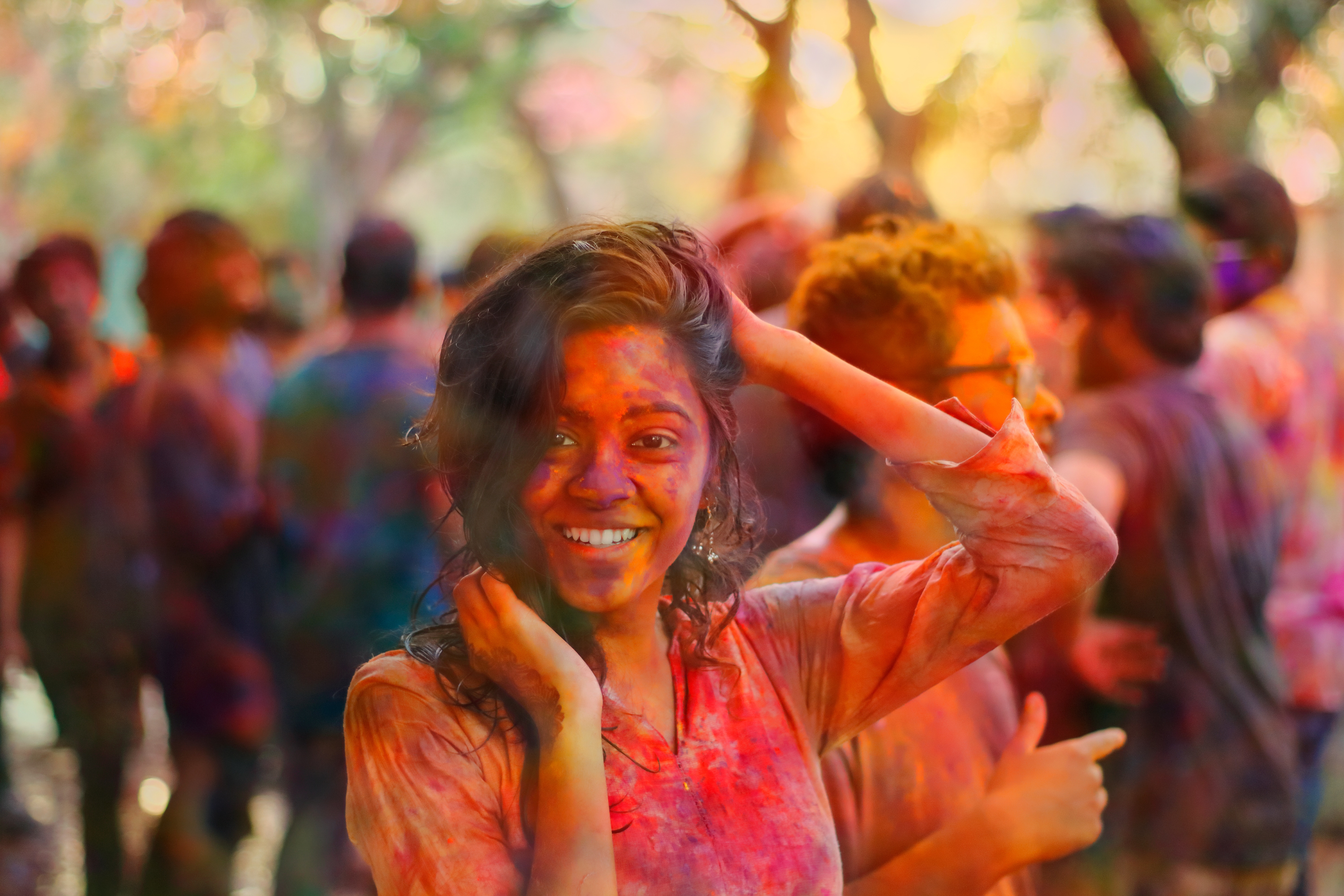 6000x4000 #bokeh, #fun, #holi, #female, #festival, #pink, #light, #orange, #colour, #power, #blur, #smile, #color, #Public domain image, #girl, #woman, #day, #group, #crowd, #sun, #pigment. Mocah HD Wallpaper