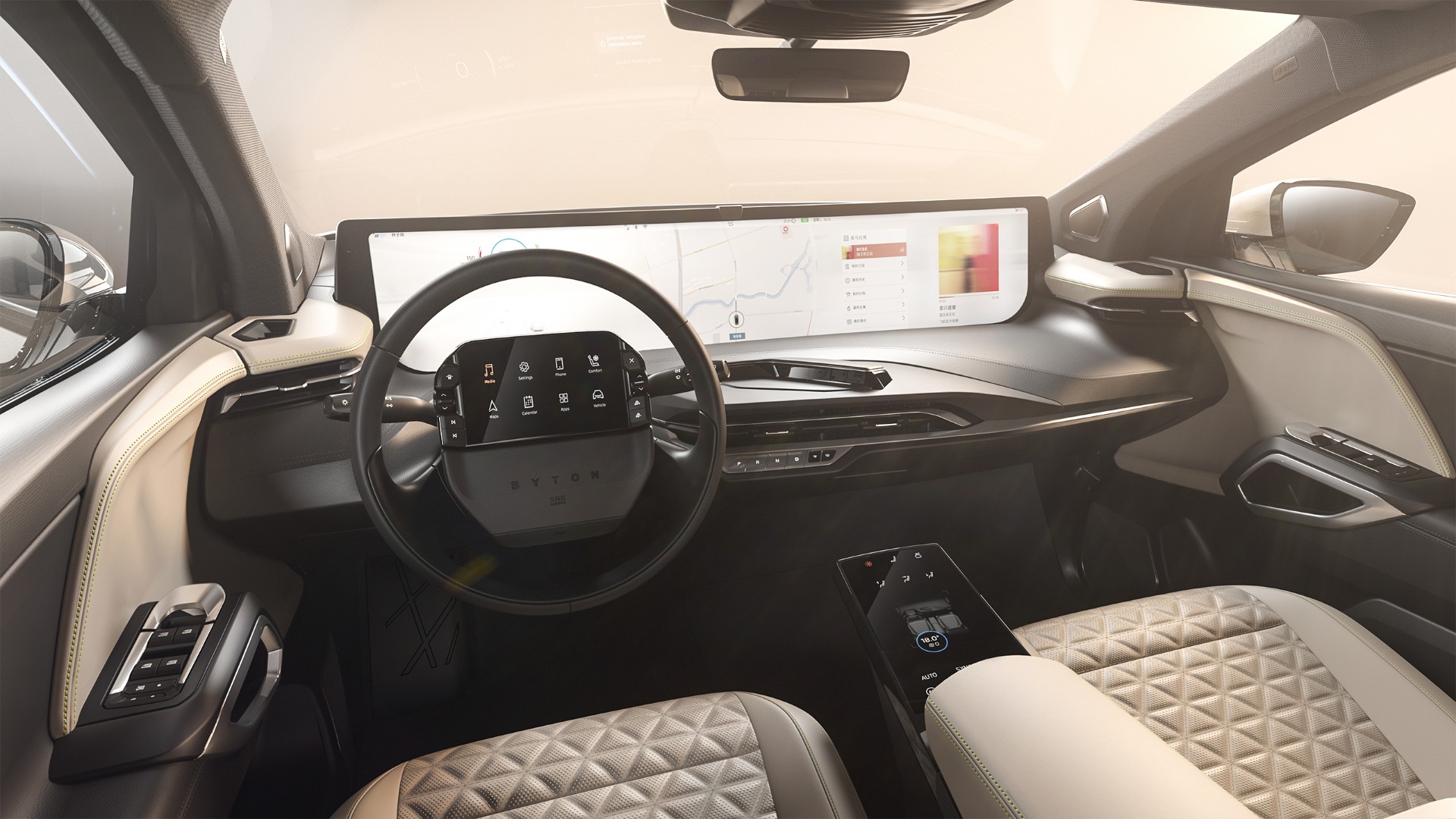 Byton M Byte Electric SUV: More Interior Photo, US Timeline Confirmed