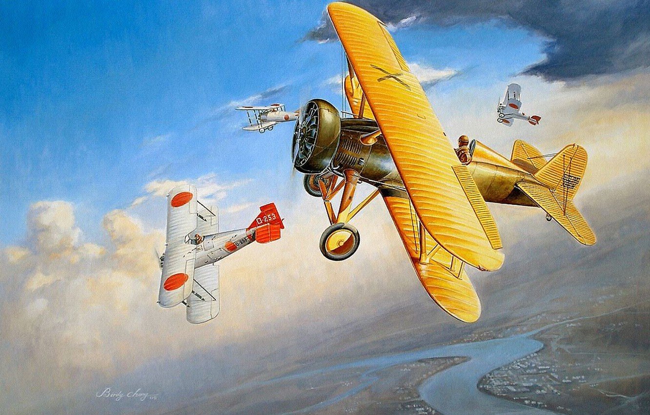 Wallpaper aircraft, war, airplane, aviation, dogfight, ww japan aircraft image for desktop, section авиация