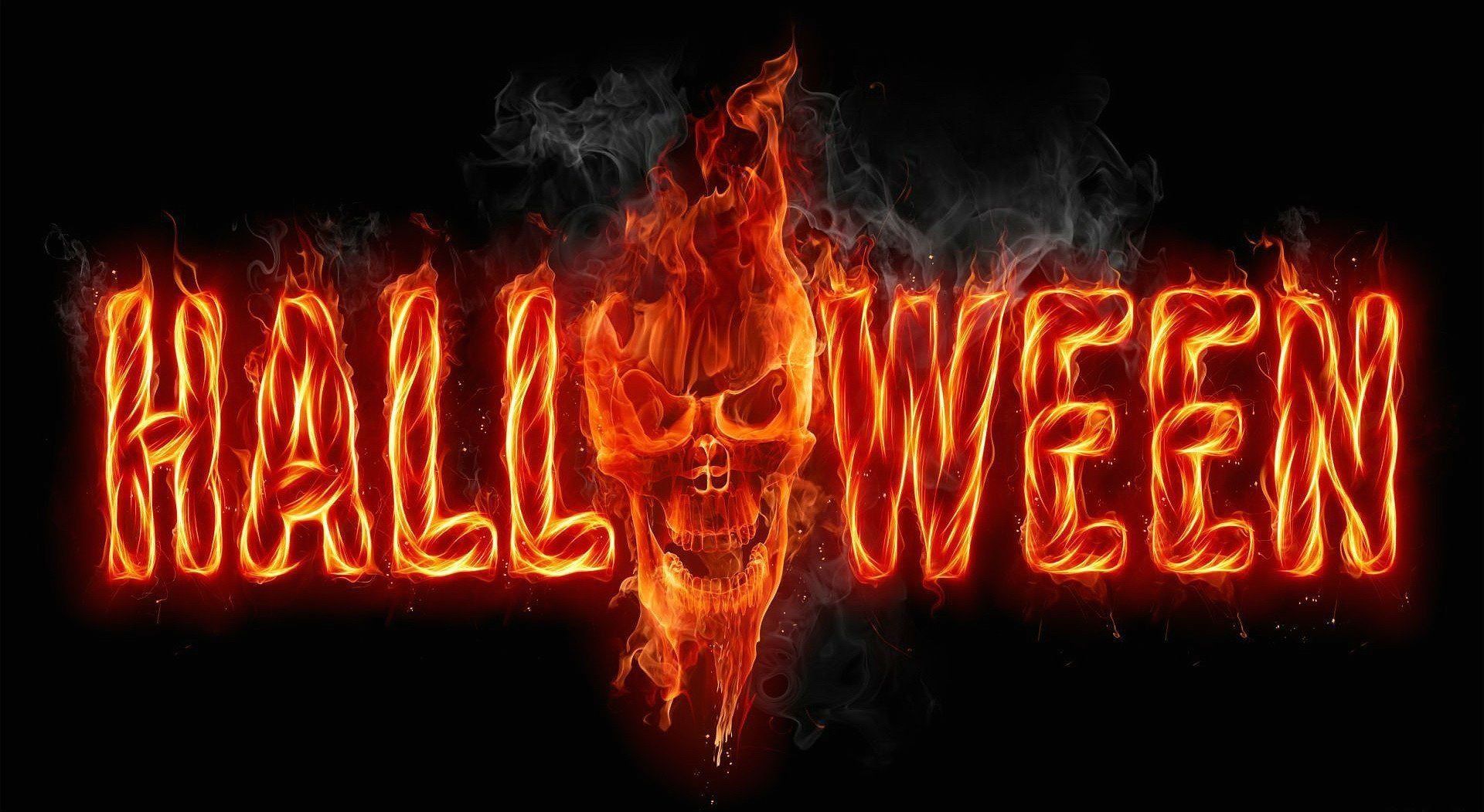 Neon Halloween Wallpaper