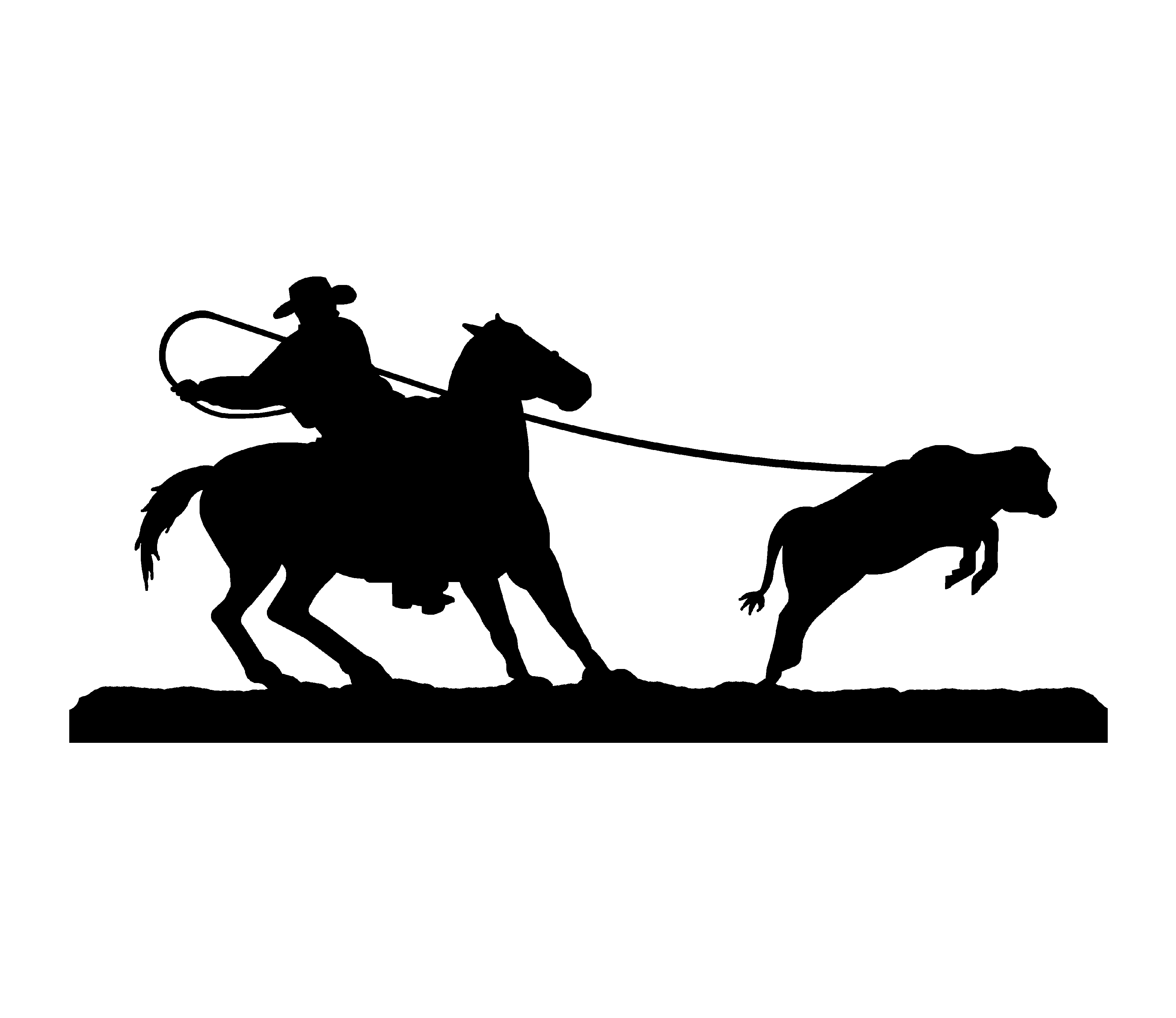 Free Team Roping Silhouette, Download Free Team Roping Silhouette png ima.....