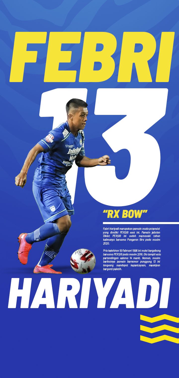 PERSIB sur Twitter, Wallpaper pekan ini kami menghadirkan Febri Hariyadi untuk kamu