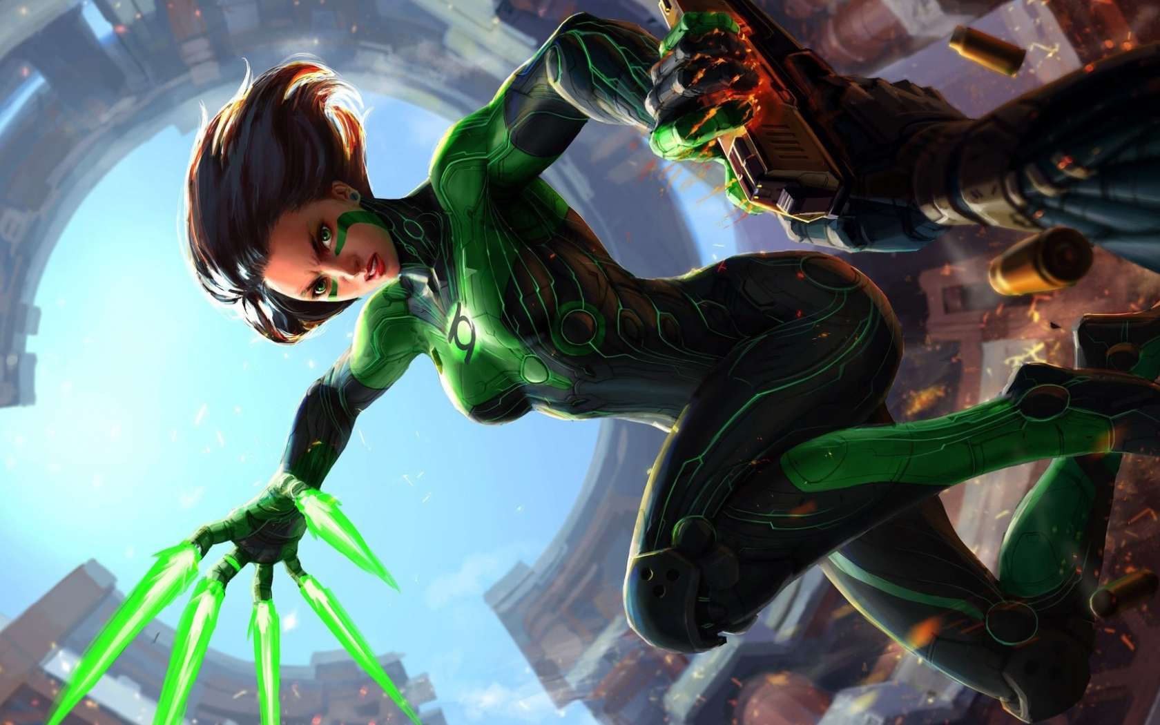 Desktop Wallpaper Green Lantern, Girl Lantern, Dc Comics, Art, HD Image, Picture, Background, Phdvjw