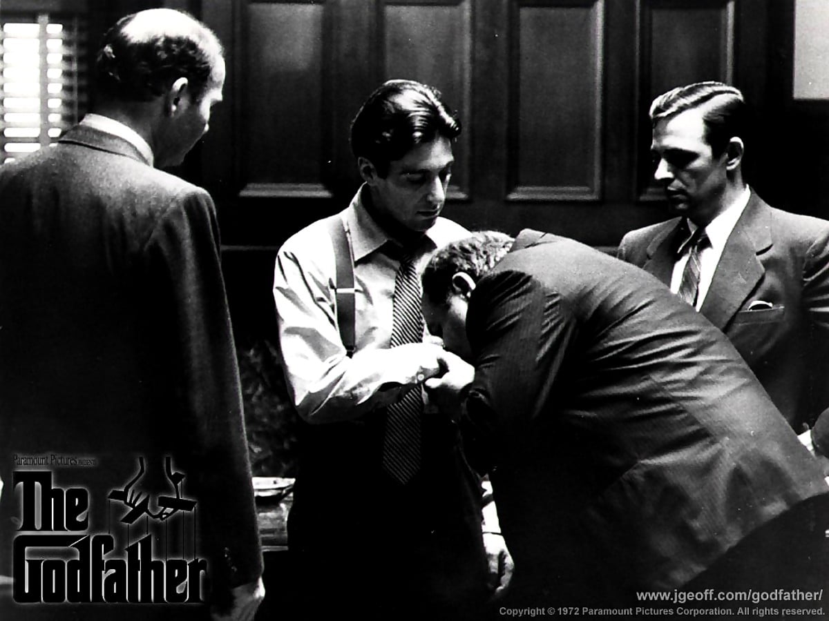 Wallpaper The Godfather, Men, Black And White. TOP Free Download pics