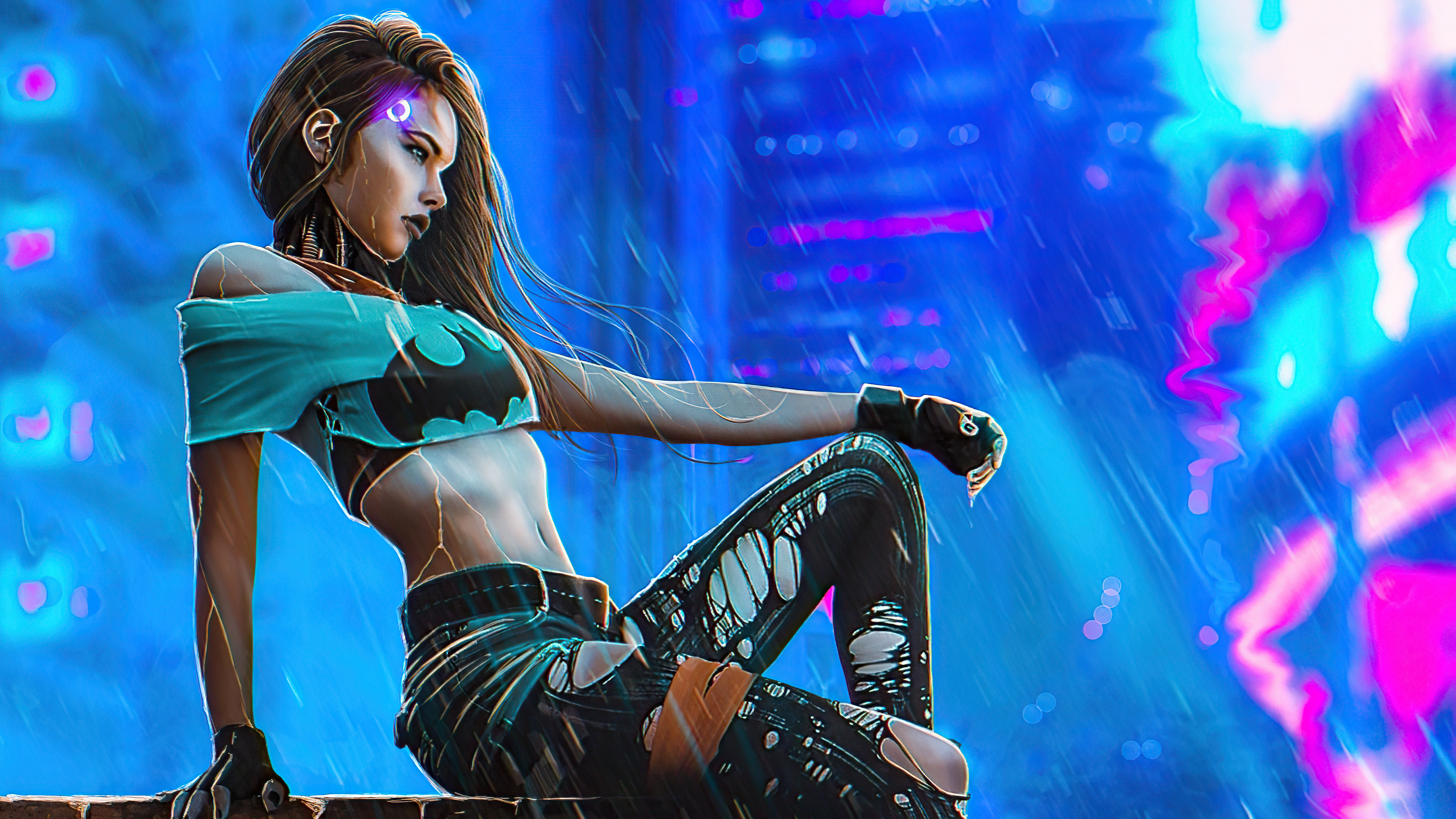 Cyberpunk Style Modern Girl 4k, HD Artist, 4k Wallpaper, Image, Background, Photo and Picture