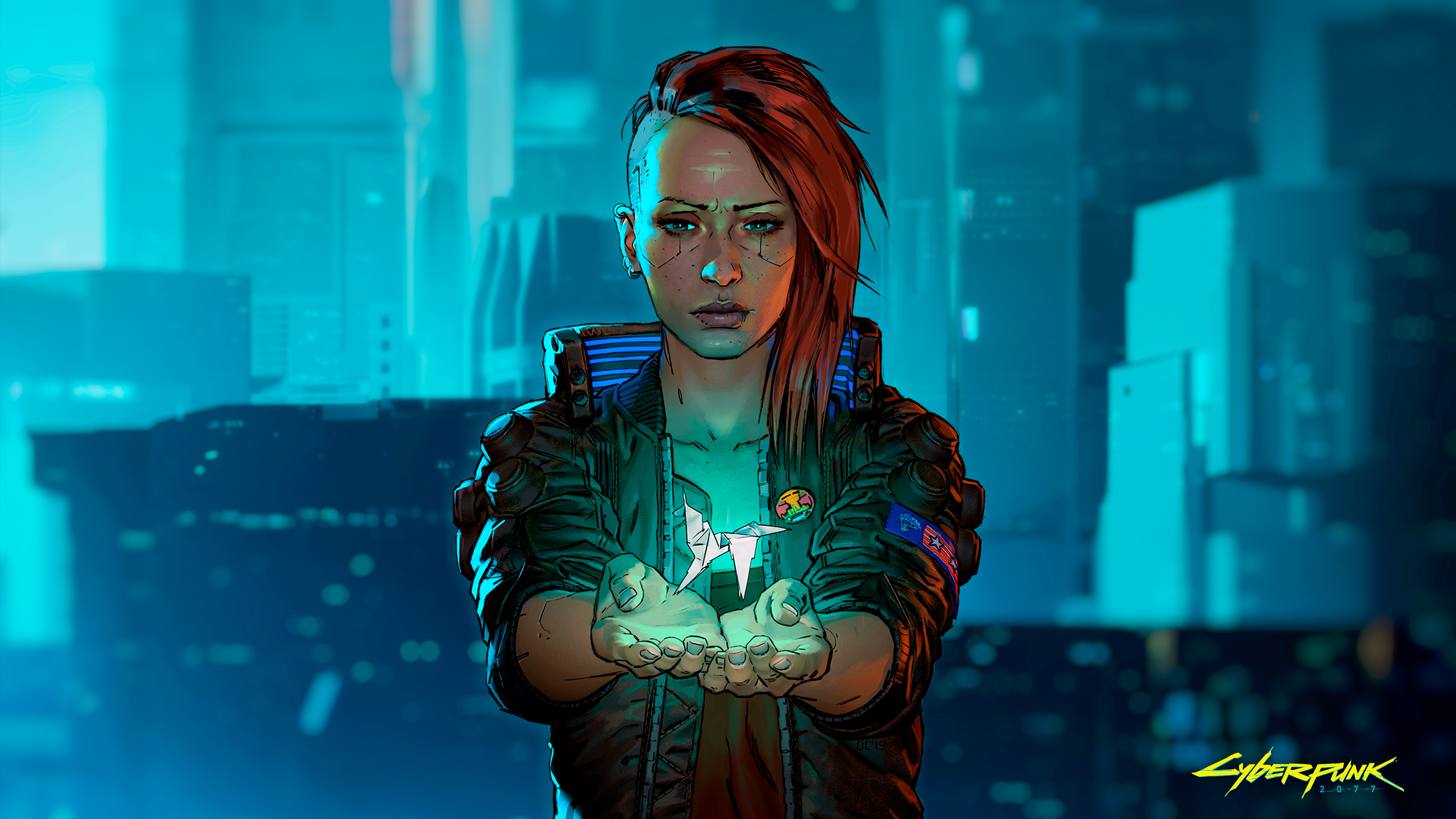 Cyberpunk GIrl 4K Wallpaper