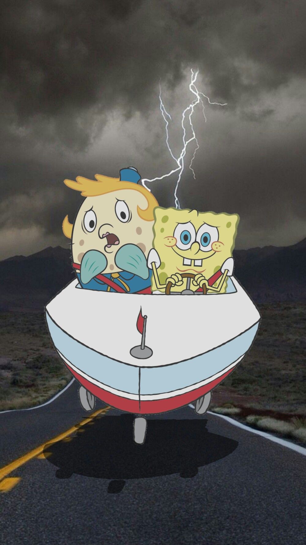 Funny Spongebob Wallpaper in the Storm. Spongebob wallpaper, Spongebob, Funny wallpaper